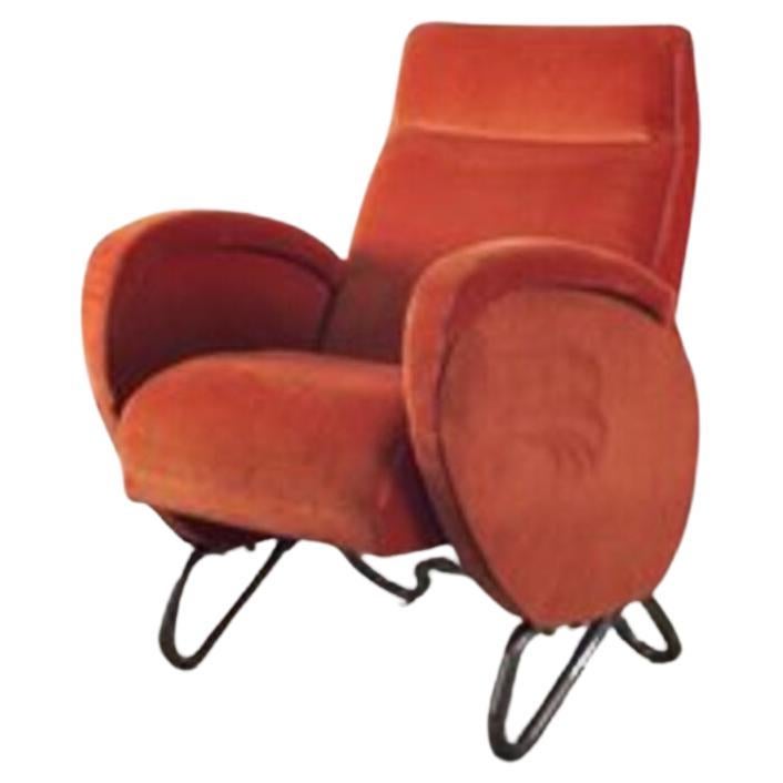 Poltrona di Carlo Mollino per Auditorium Rai di Torino anni '50
