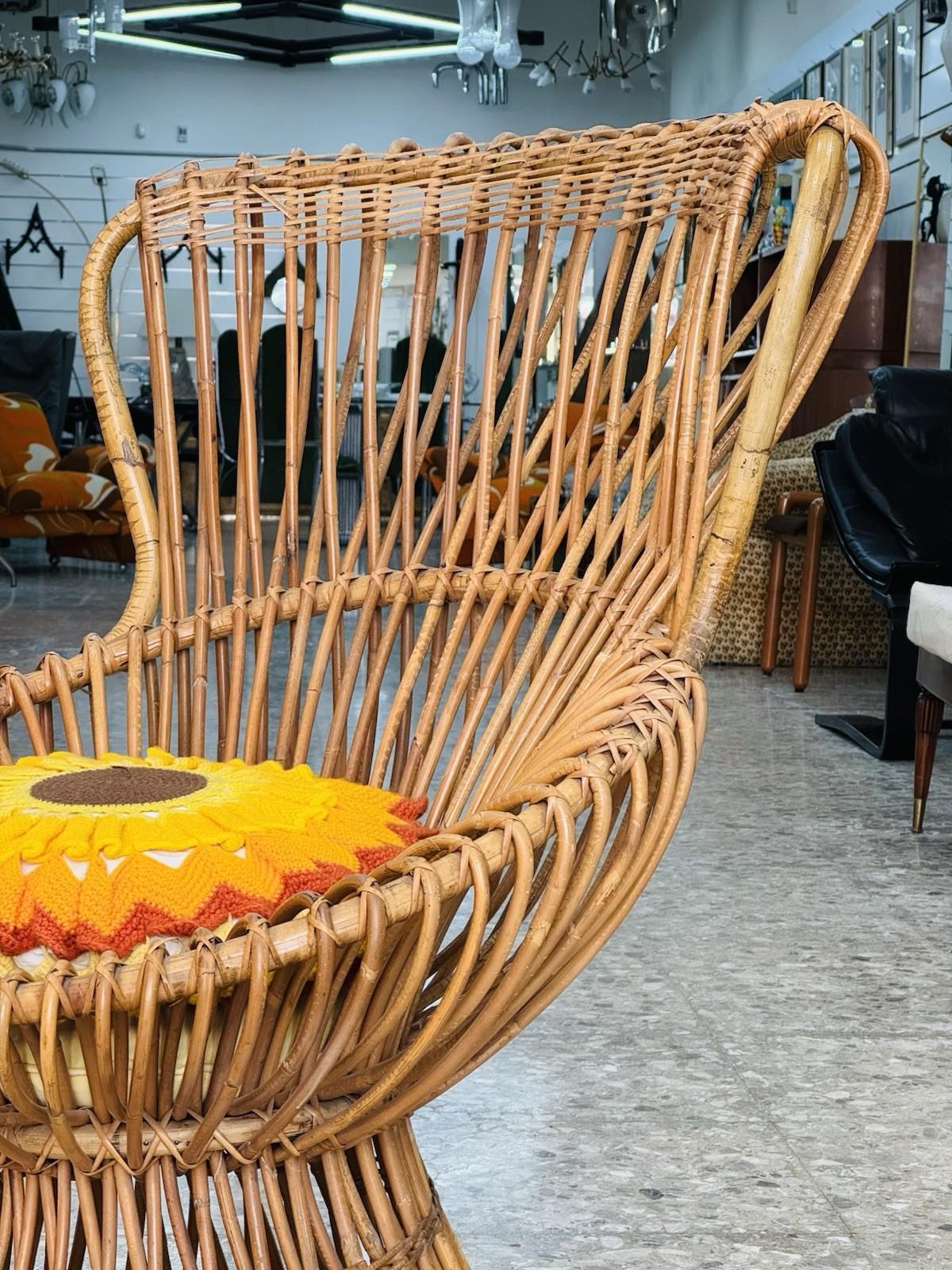 Sillón de Franco Albini para Bonacina mod. Margherita 1951 Ratán en venta