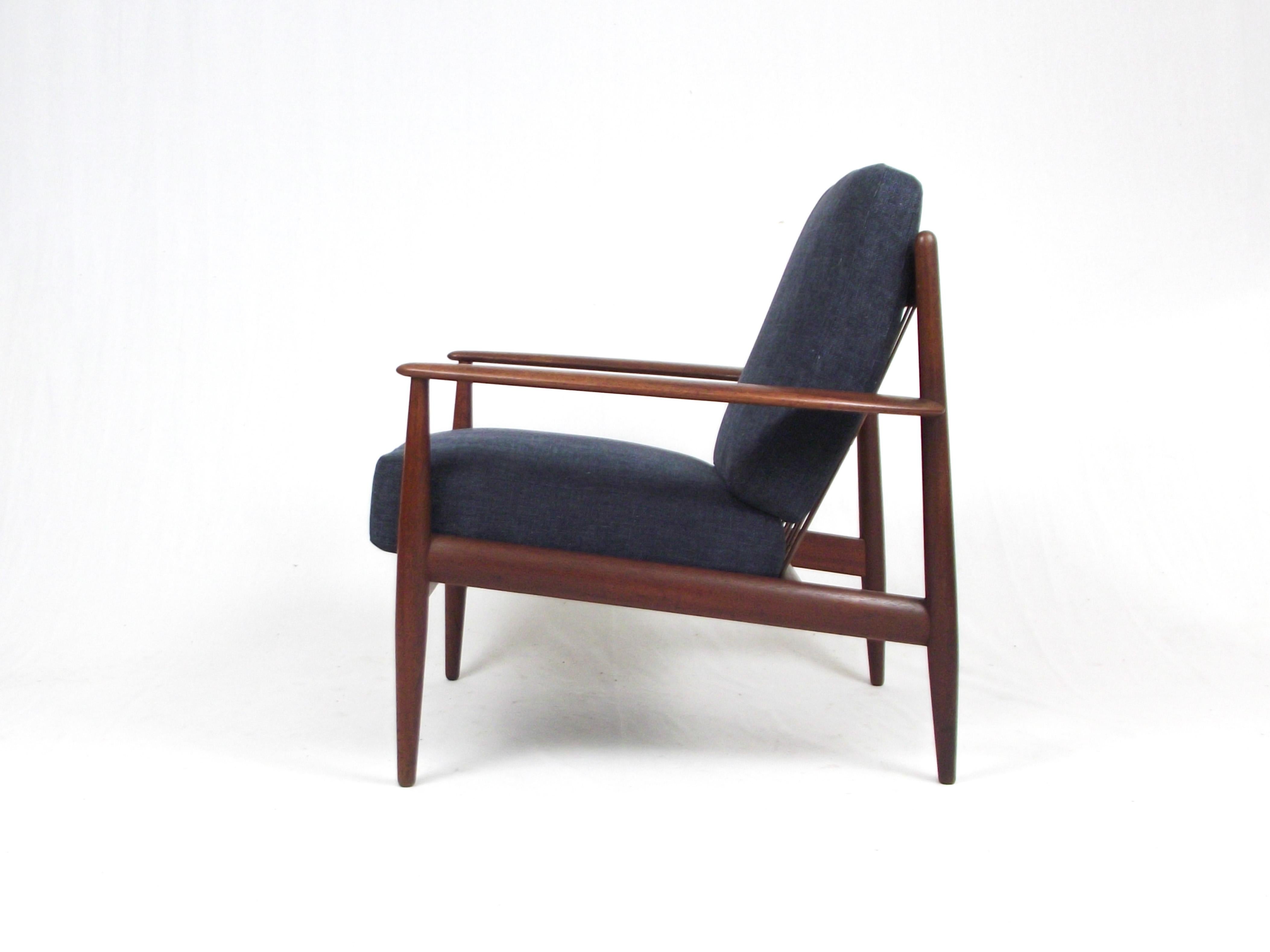 Mid-Century Modern Armchair designed by Grete Jalk for France and Son Danish design from the 1950s For Sale