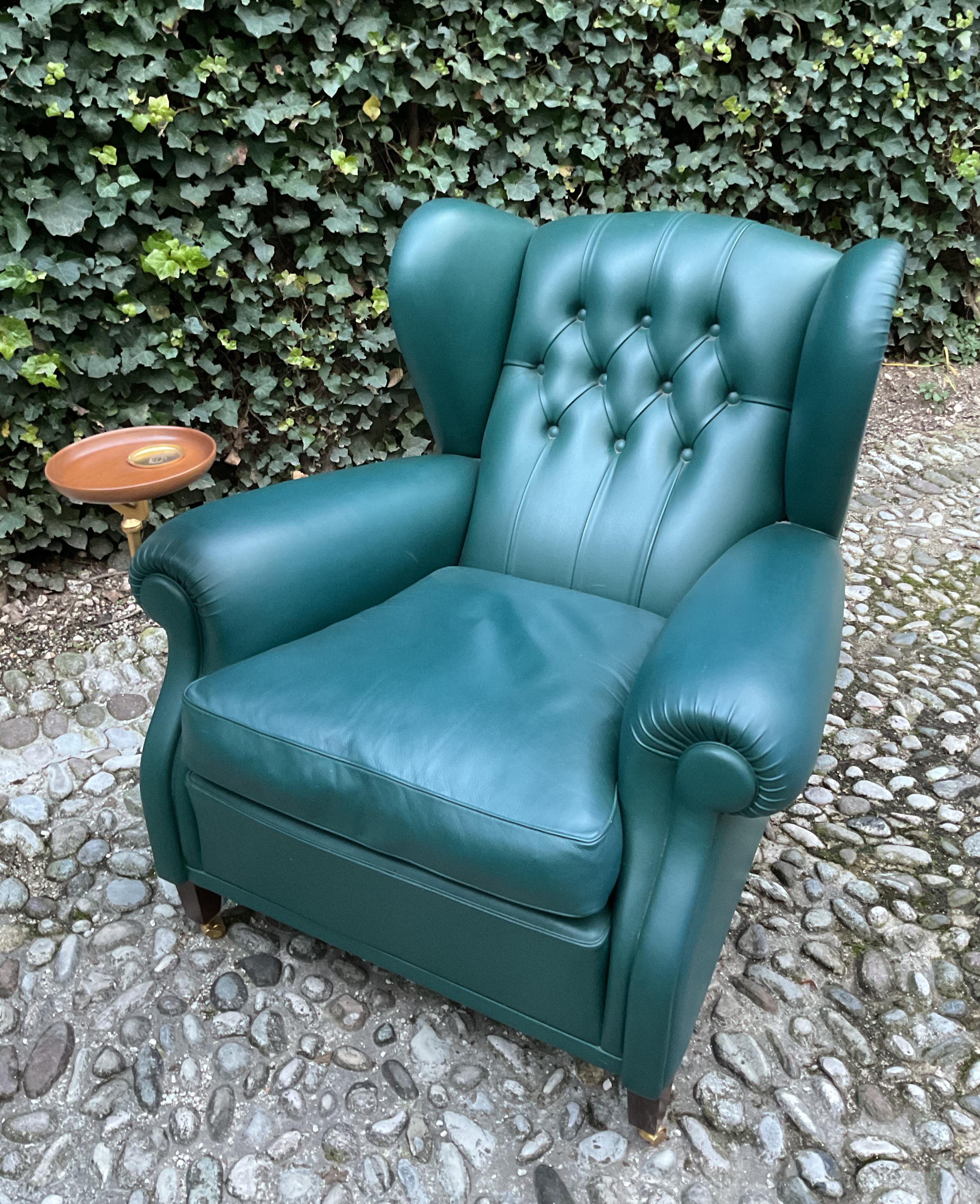 Italian Frau armchair and ottoman model 1919 For Sale