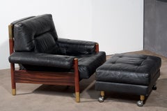 Sella Armchair and Pouf by Carlo de Carli for Sormani