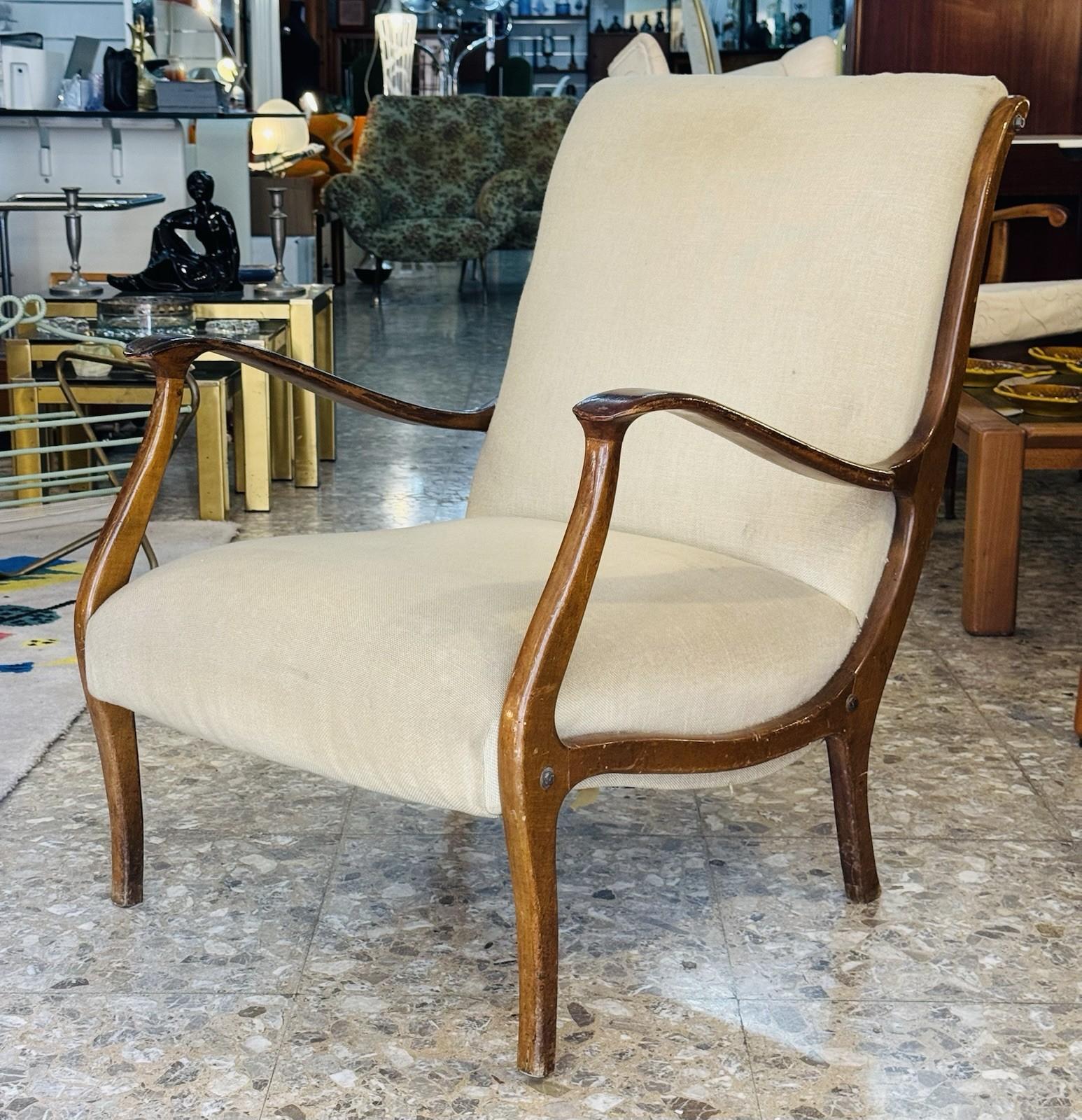 Poltrona Ezio Longhi Per Elam Mitzi Anni 60 Vintage Modernariato For Sale 3
