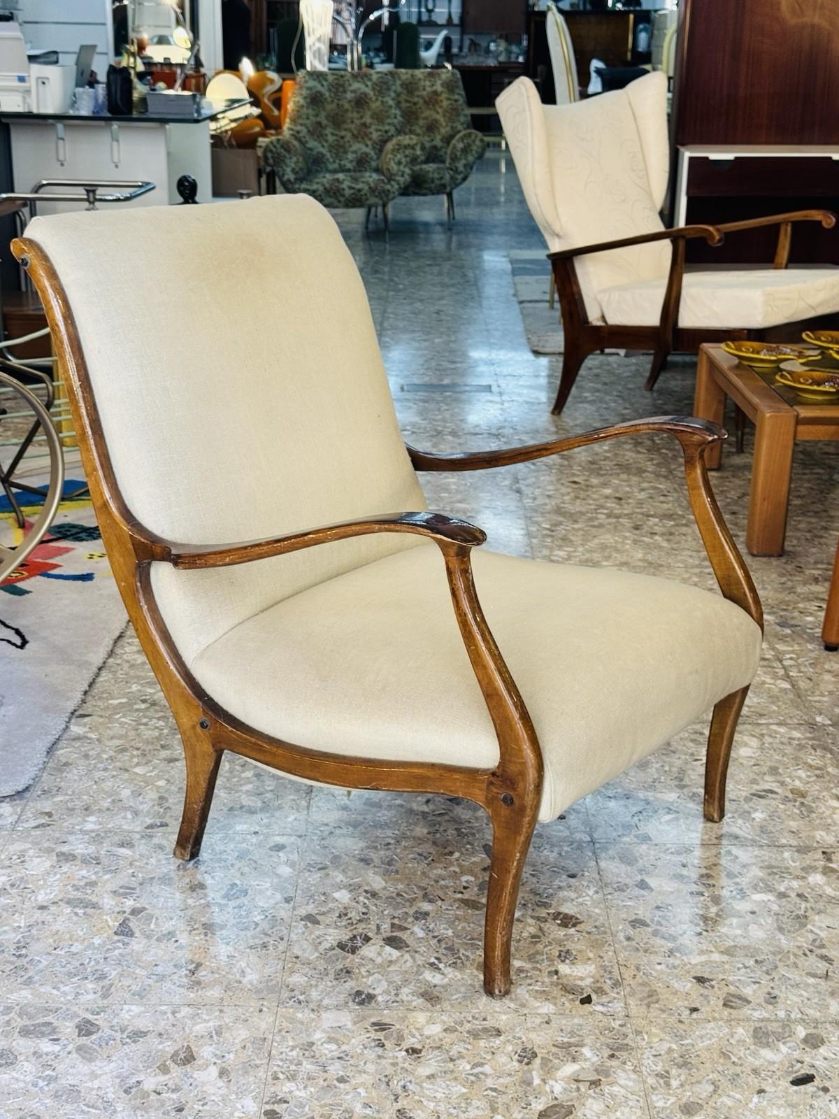 Mid-Century Modern Poltrona Ezio Longhi Per Elam Mitzi Anni 60 Vintage Modernariato For Sale