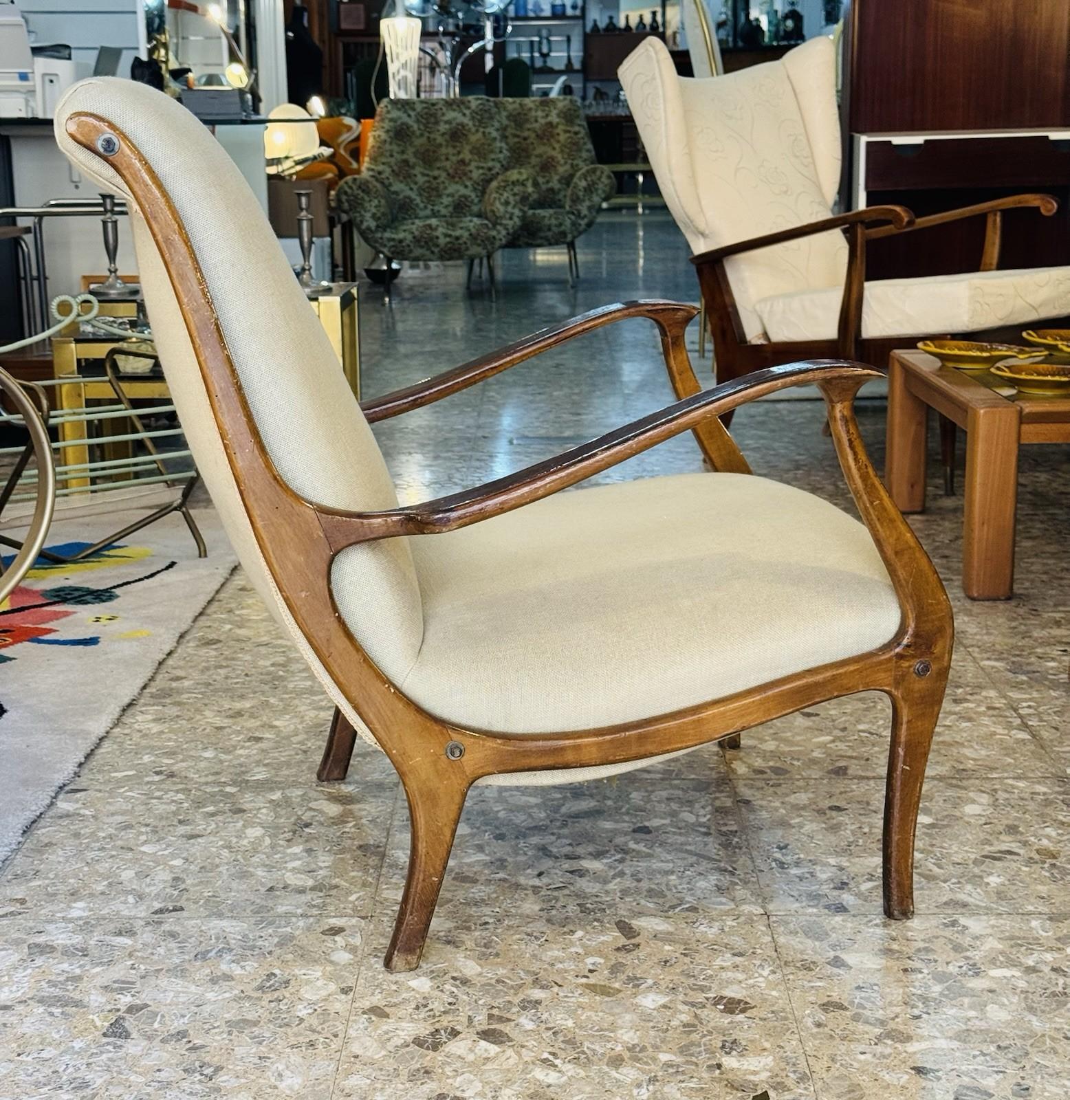 Poltrona Ezio Longhi Per Elam Mitzi Anni 60 Vintage Modernariato In Good Condition For Sale In Taranto, IT