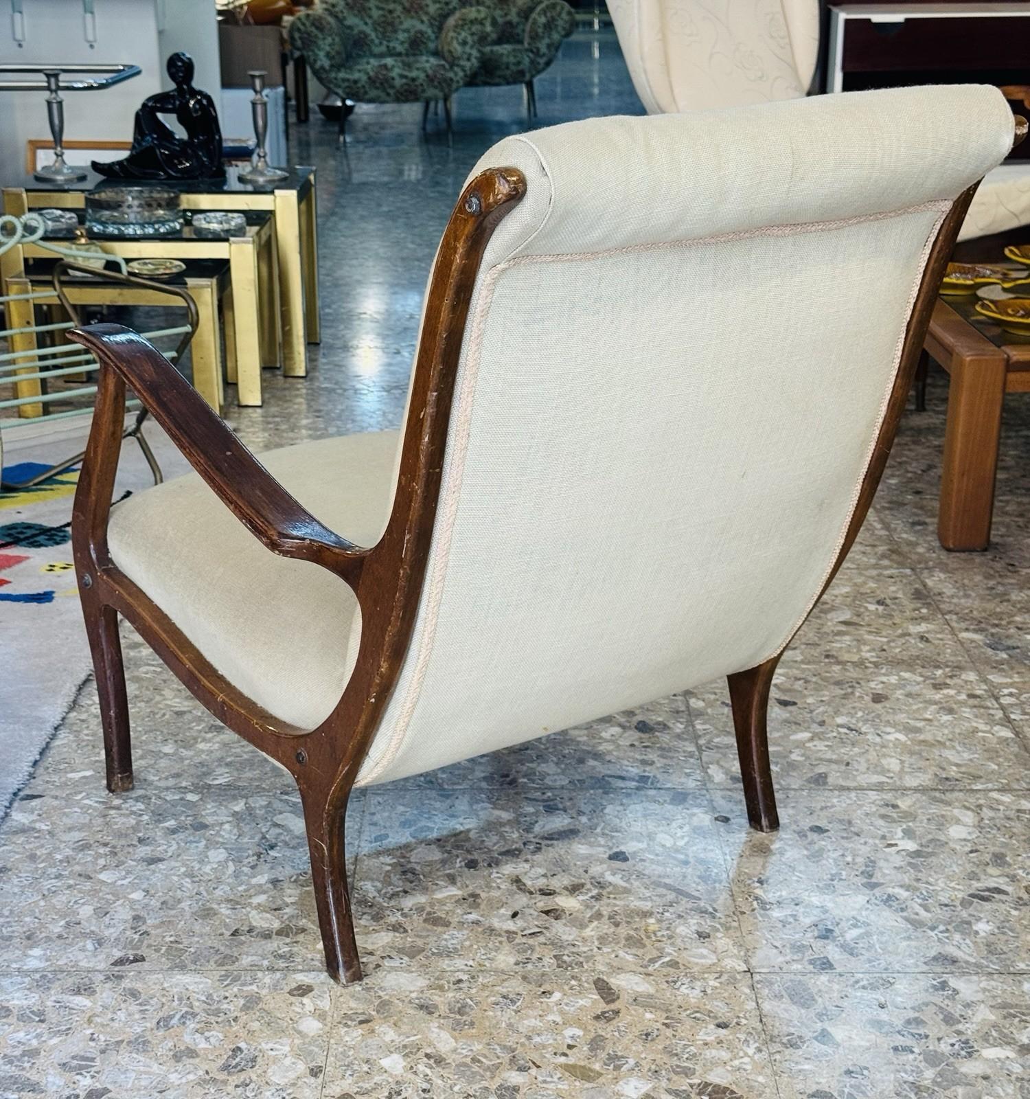 Poltrona Ezio Longhi Per Elam Mitzi Anni 60 Vintage Modernariato For Sale 1