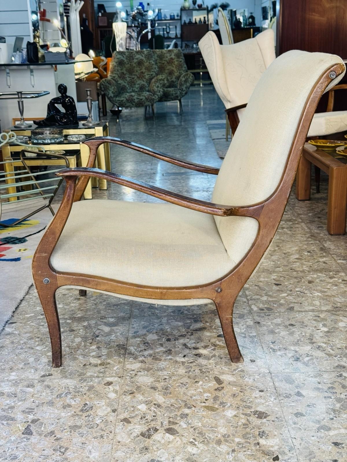 Poltrona Ezio Longhi Per Elam Mitzi Anni 60 Vintage Modernariato For Sale 2