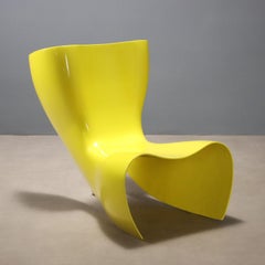 Felt Chair by Marc Newson for Cappellini, from the 1990s, in yellow fiberglass