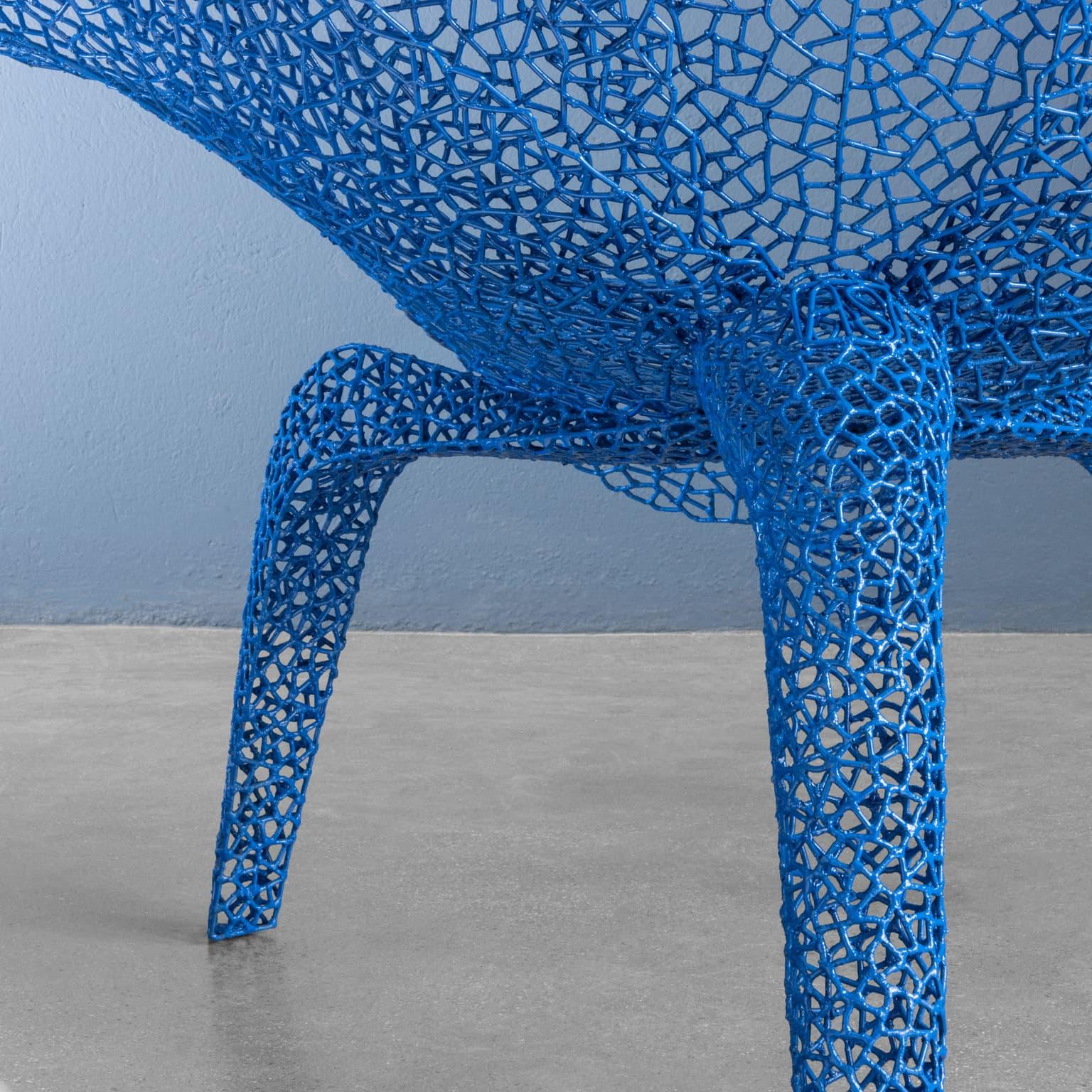 'Fiore Bulat' armchair by Anacleto Spazzapan Merletto series In Good Condition For Sale In Milano, IT