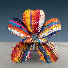 Poltrona 'Fiore Bulat' Multicolore di Anacleto Spazzapan Serie 'Tessuto'