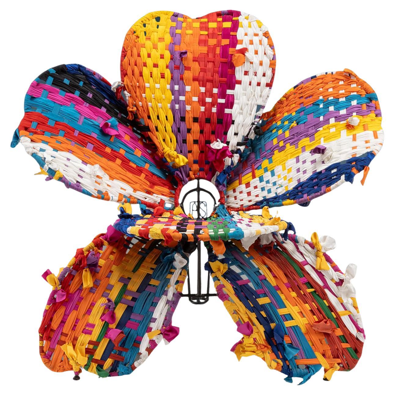 Multicolored 'Bulat Flower' Armchair by Anacleto Spazzapan 'Fabric' Series