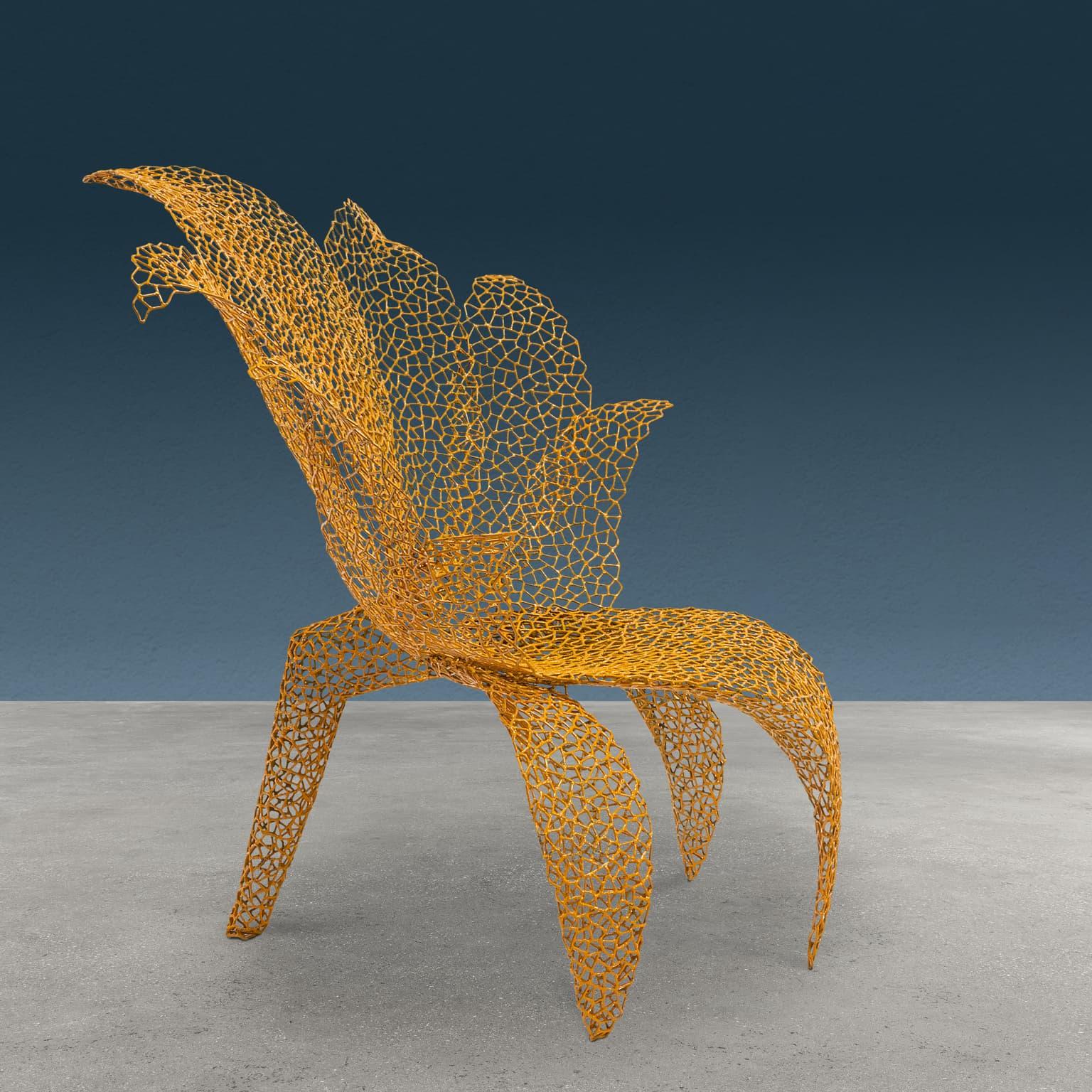 Modern Poltrona 'Fiore Lancip' di Anacleto Spazzapan Serie 'Merletto' anni 2000s For Sale