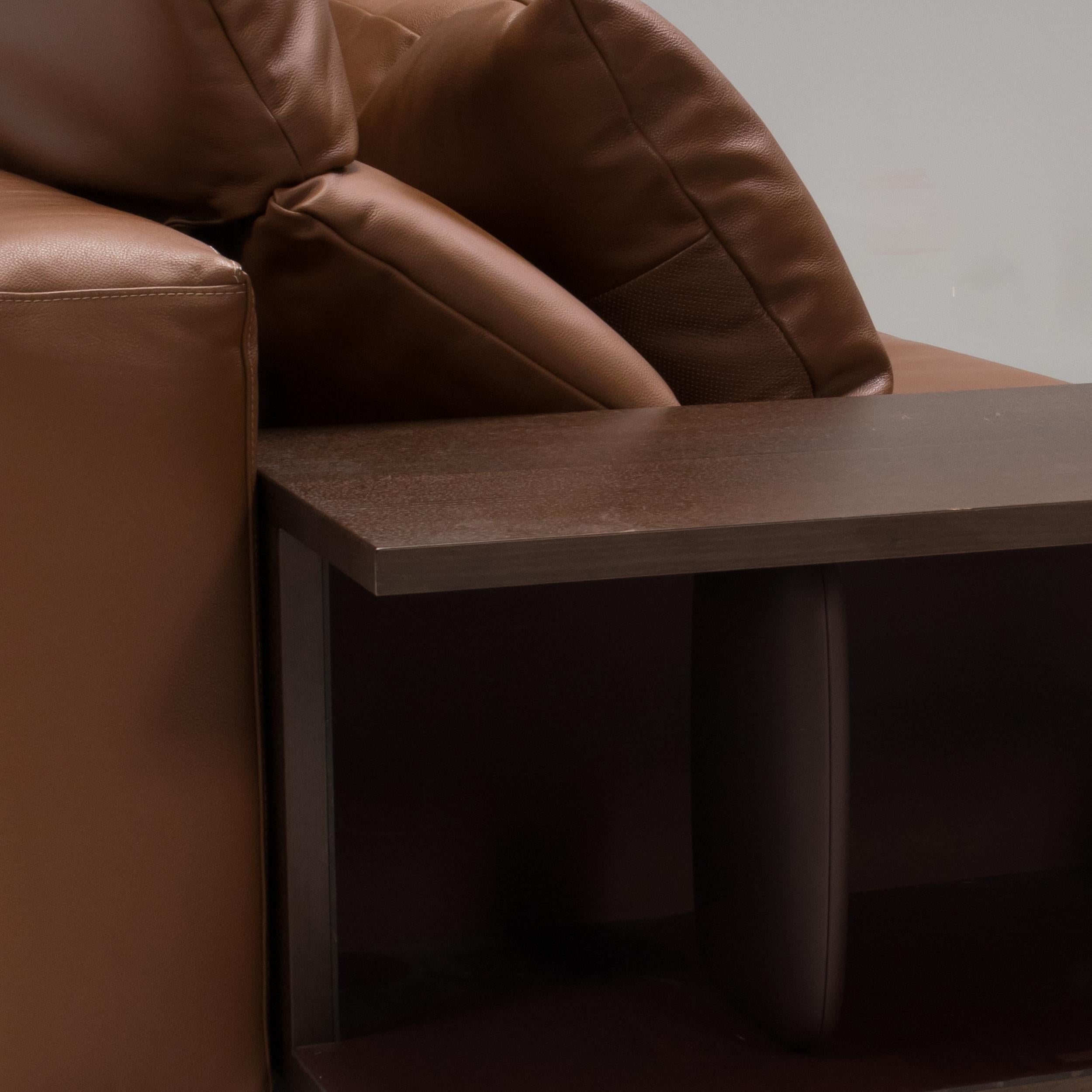 Poltrona Frau Brown Leather Bullit Sofa, 2016 1