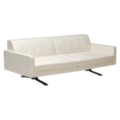 Poltrona Frau von Jean-Marie Massaud Cremefarbenes Kennedee-Sofa aus Leder