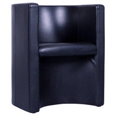 Poltrona Frau CEO Arm Chair Leather Black One Seater