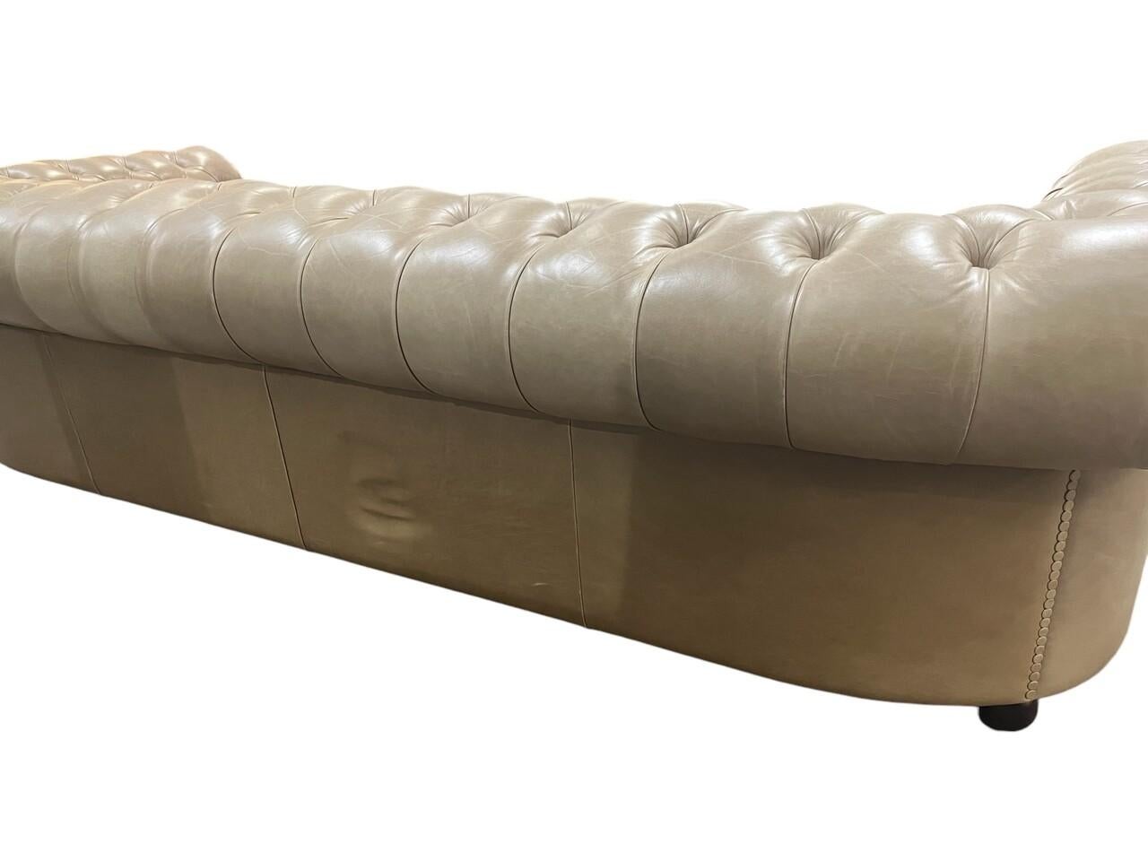 Italian Poltrona Frau Chester One Leather Chesterfield Sofa