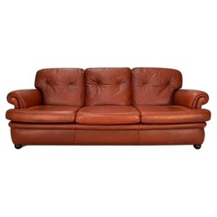 Poltrona Frau "Dream" 3-Seat Sofa - In Oxblood "Heritage" Leather