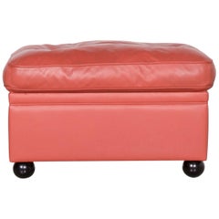 Poltrona Frau Dream on Designer Leather Sofa Orange Real Leather Four-Seat