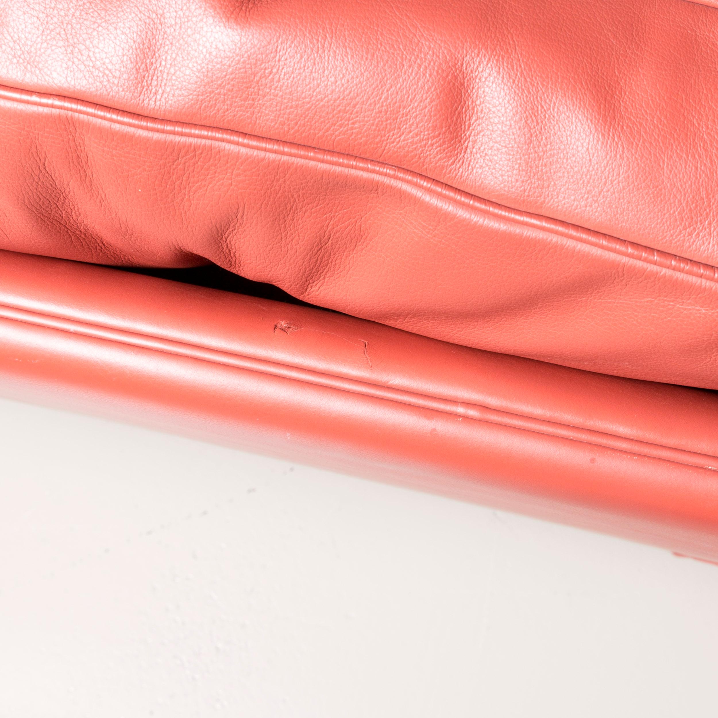Poltrona Frau Dream on Designer Leather canapé deux places orange 2