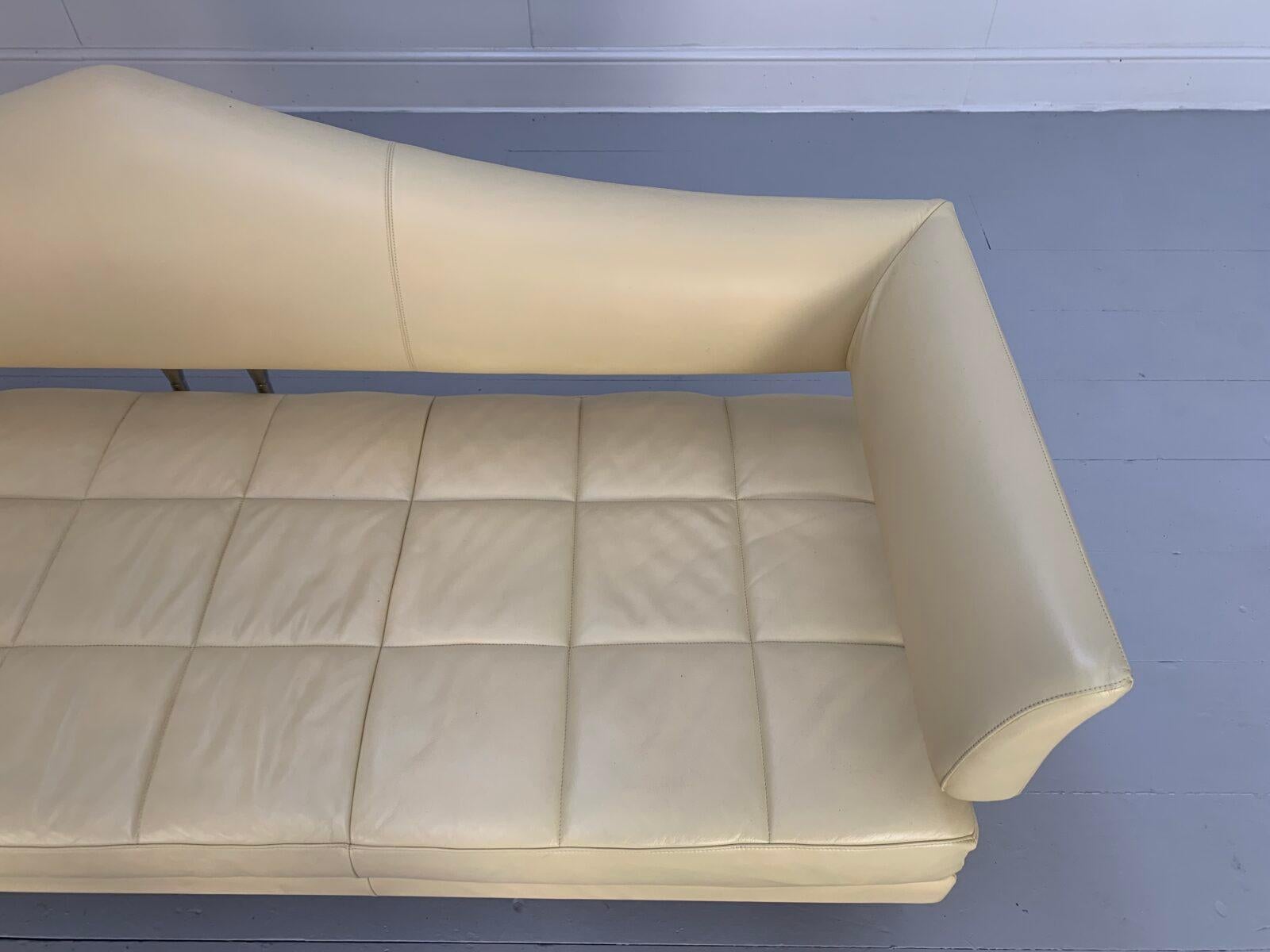 Poltrona Frau „Hydra Castor“ 3-Sitz-Sofa - In Creme „Pelle Frau SC“ Leder  im Zustand „Gut“ im Angebot in Barrowford, GB