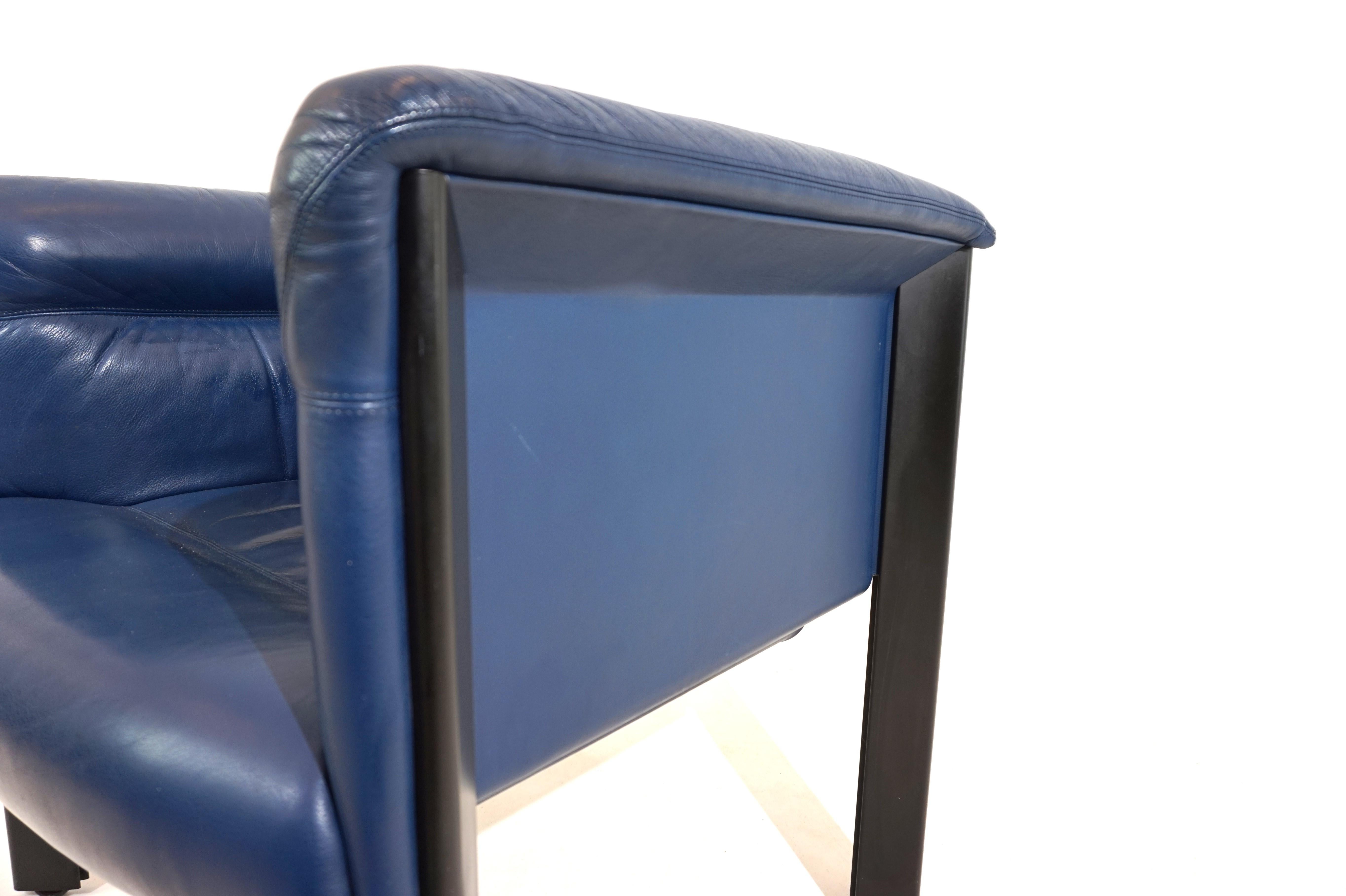 Poltrona Frau Interlude leather armchair by Marco Zanuso For Sale 7