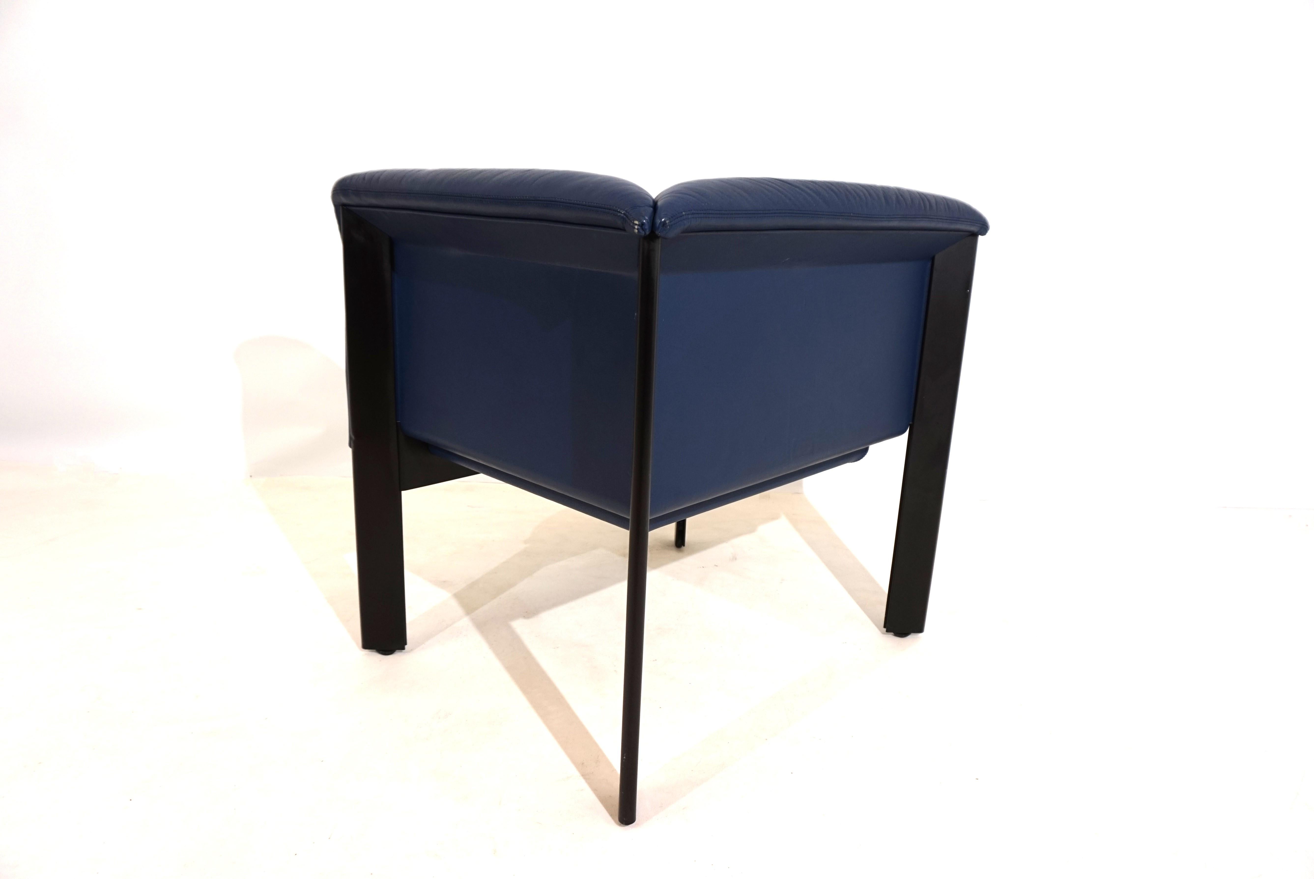 Poltrona Frau Interlude leather armchair by Marco Zanuso For Sale 12