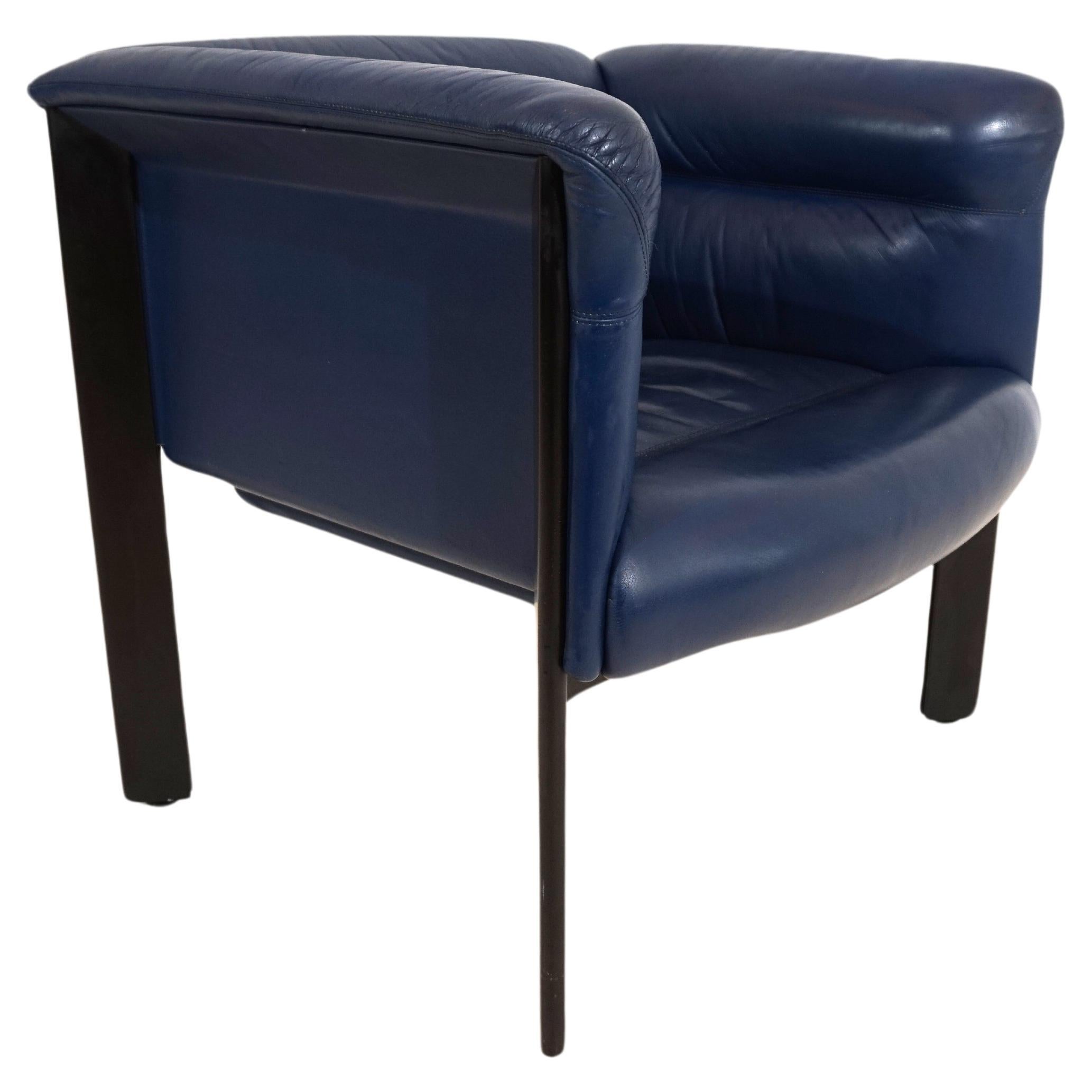 Poltrona Frau Interlude leather armchair by Marco Zanuso For Sale