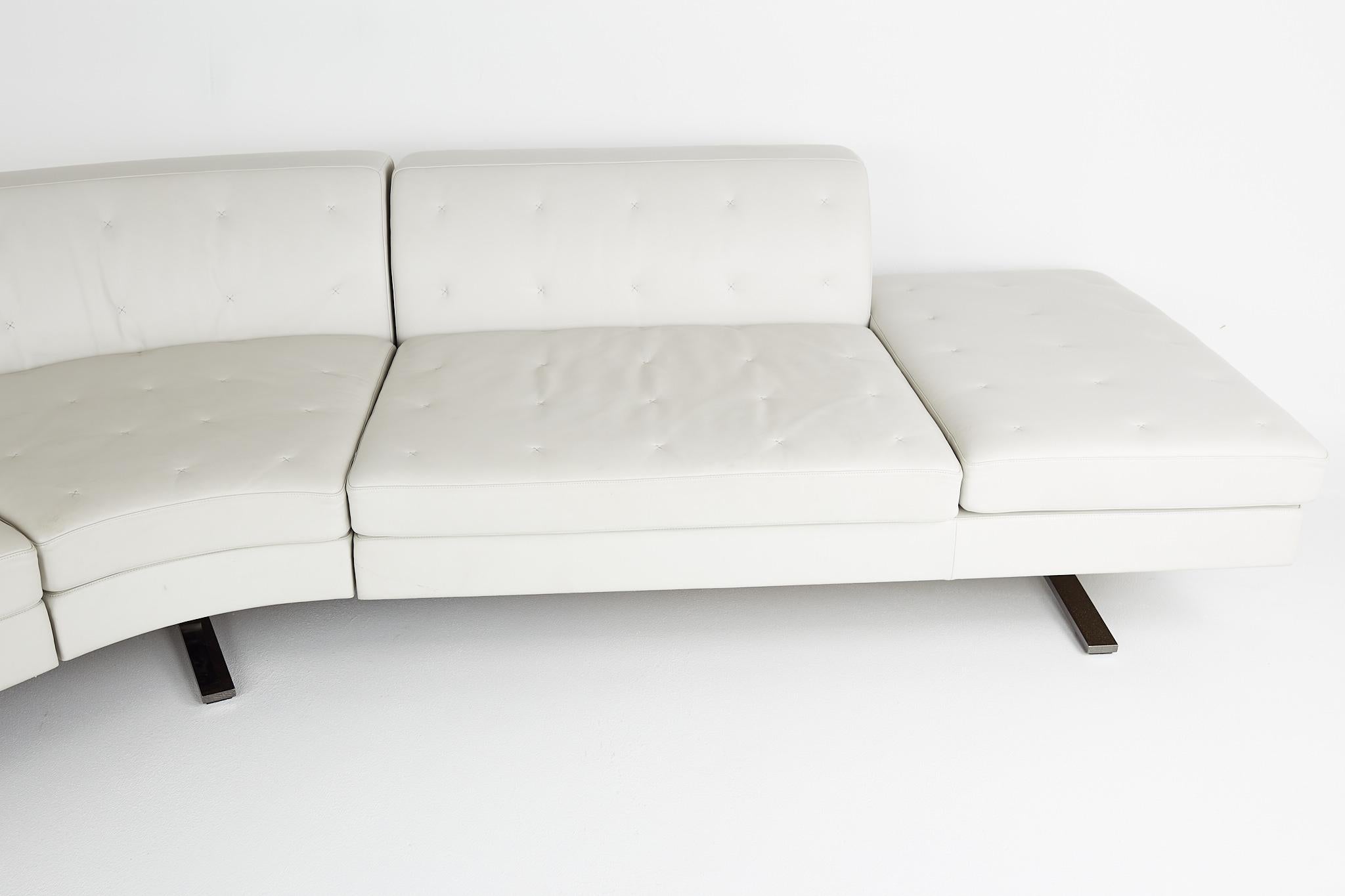 deep leather couch sectional