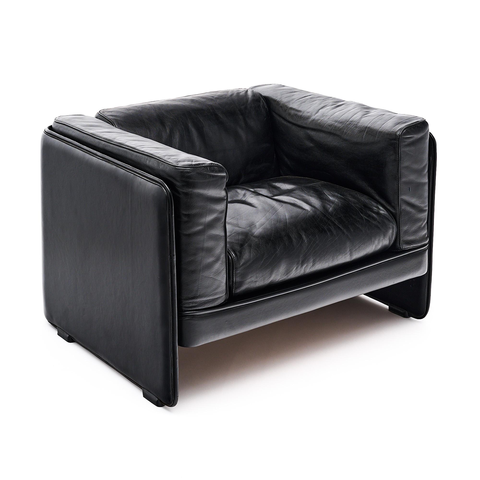 Poltrona Frau Leather Armchair For Sale 3