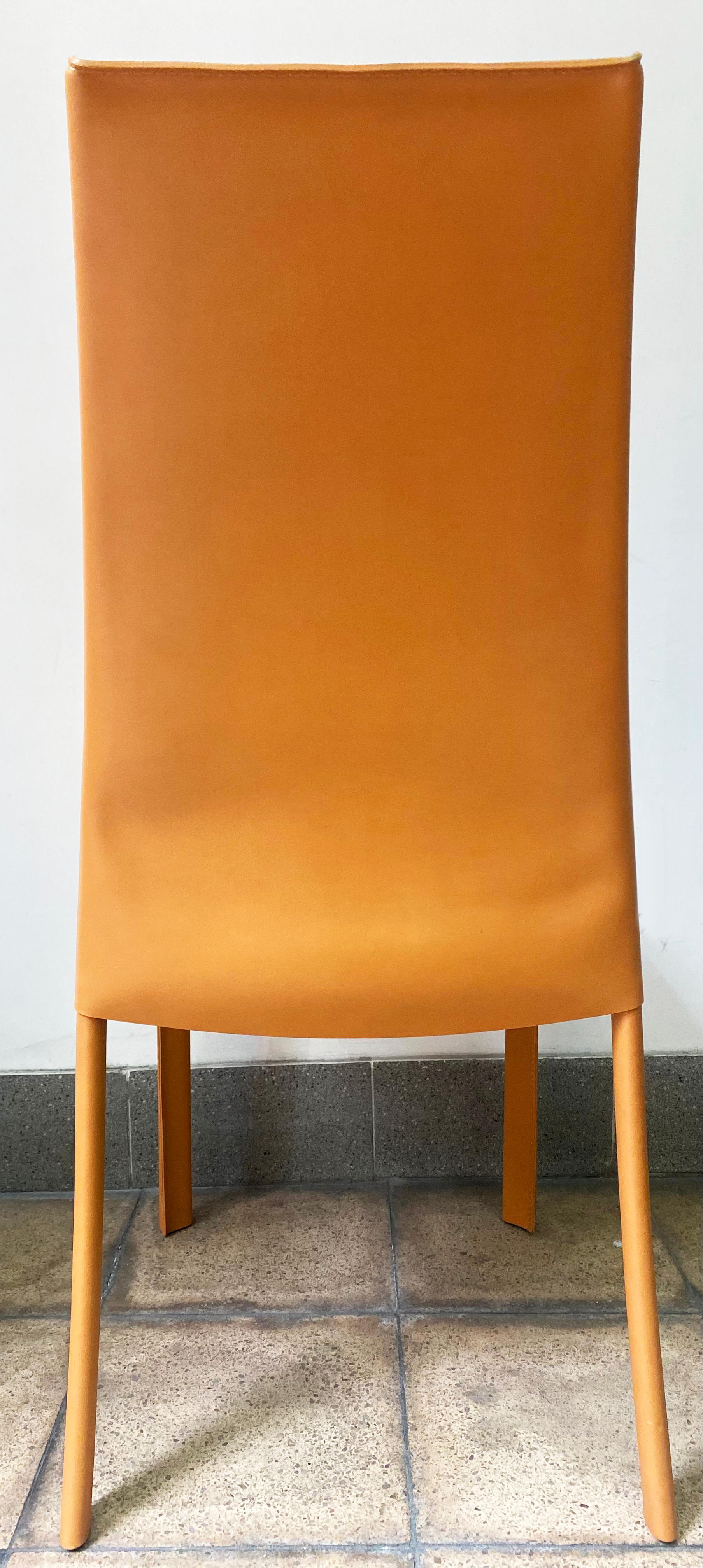 Poltrona Frau, Pair of Frag Chairs Fawn Leather For Sale 4