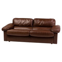 Poltrona Frau 'Petronio' Two-Seat Sofa, Chestnut Leather, Premium Collection '77