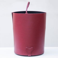 Poltrona Frau Purple Leather Umbrella Stand