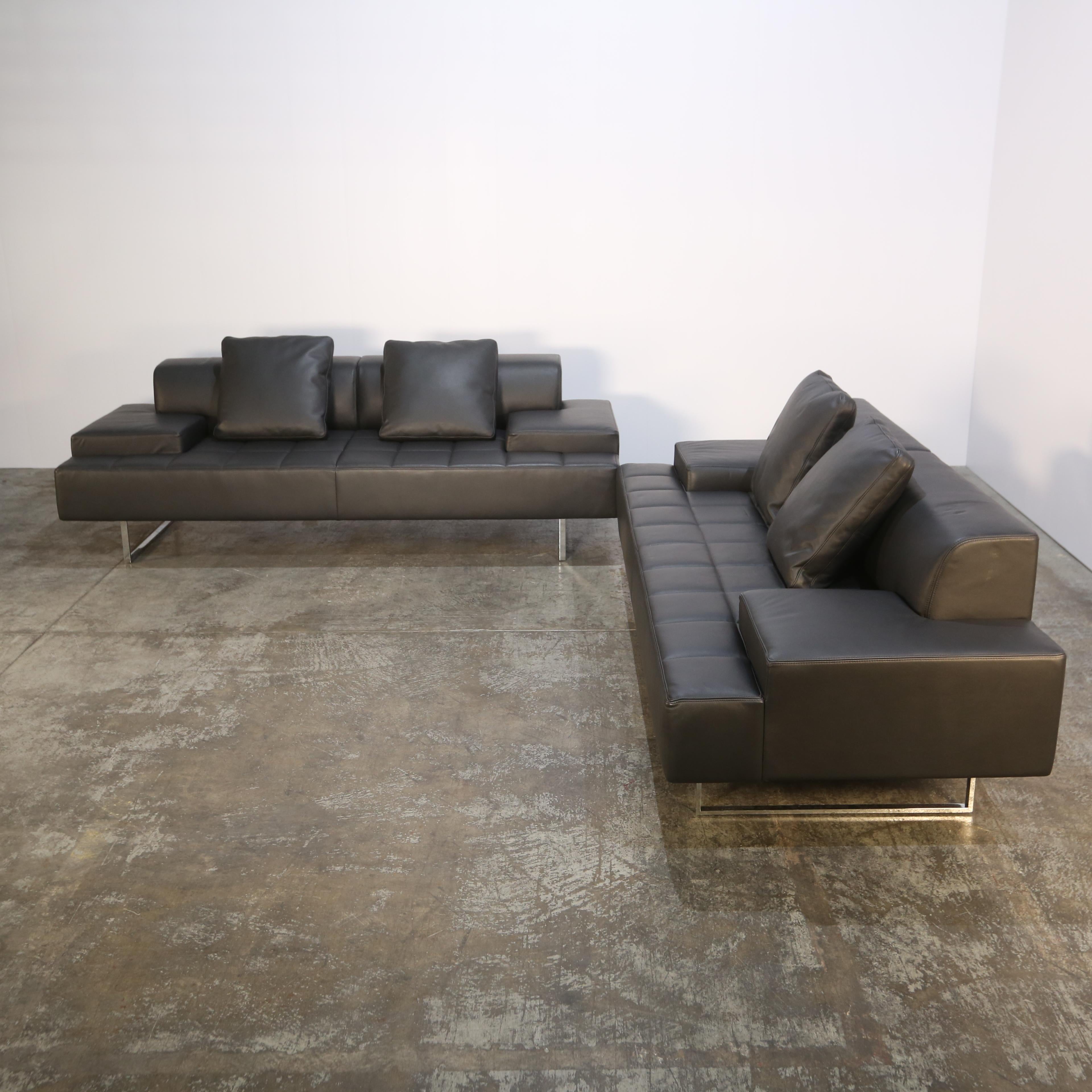 Sofa Poltrona Frau Quadra de Studio Cerri & Associates en vente 4