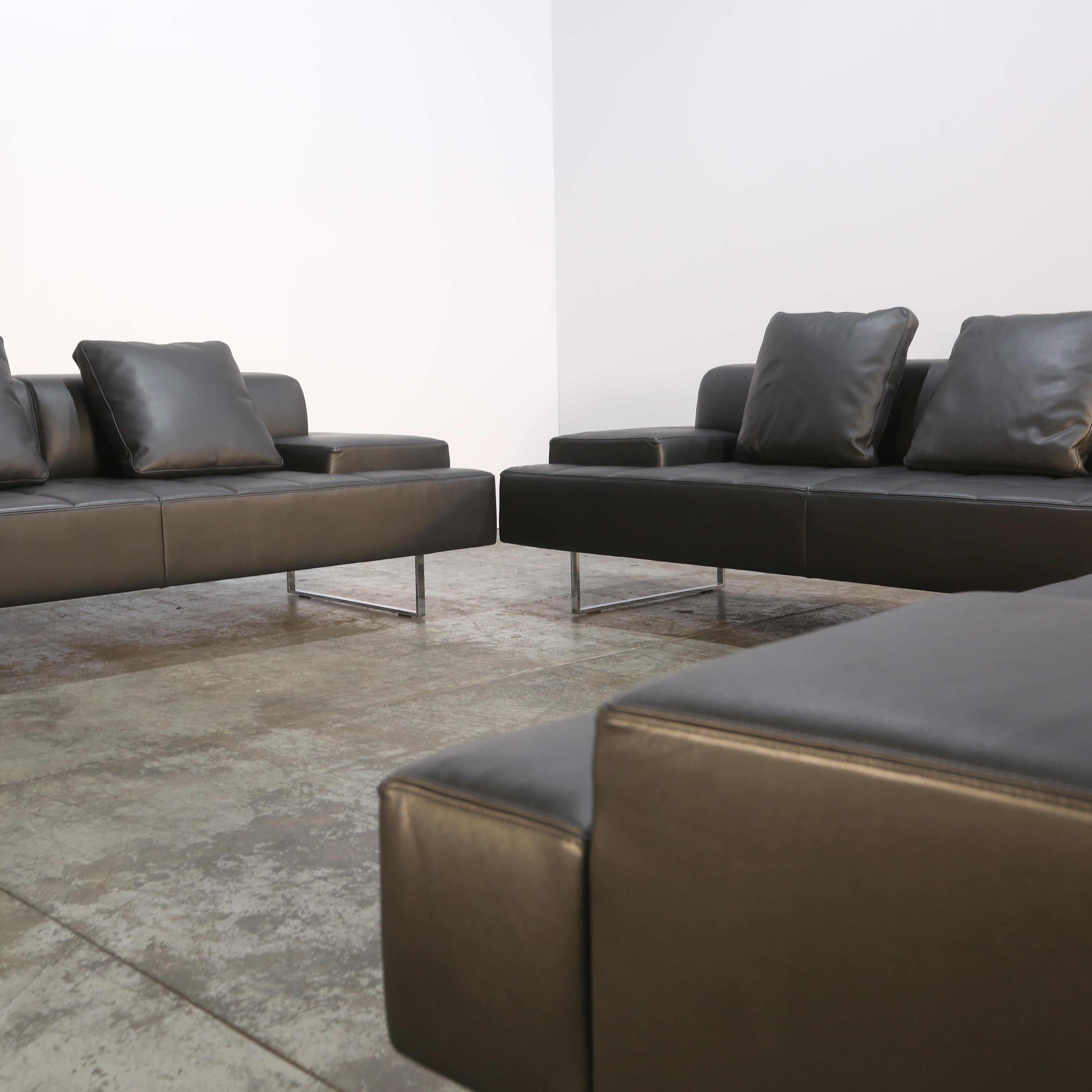 Sofa Poltrona Frau Quadra de Studio Cerri & Associates en vente 5