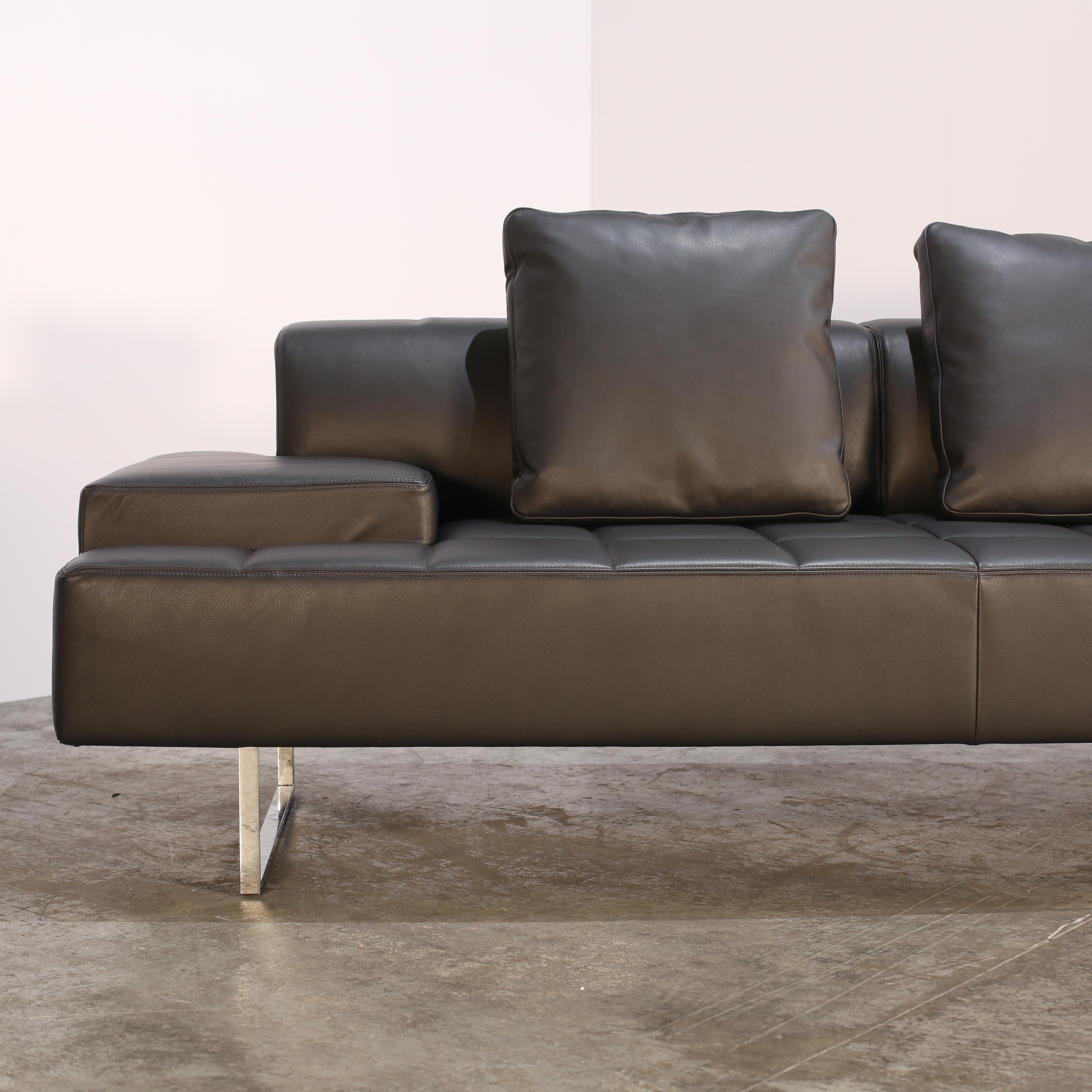 italien Sofa Poltrona Frau Quadra de Studio Cerri & Associates en vente