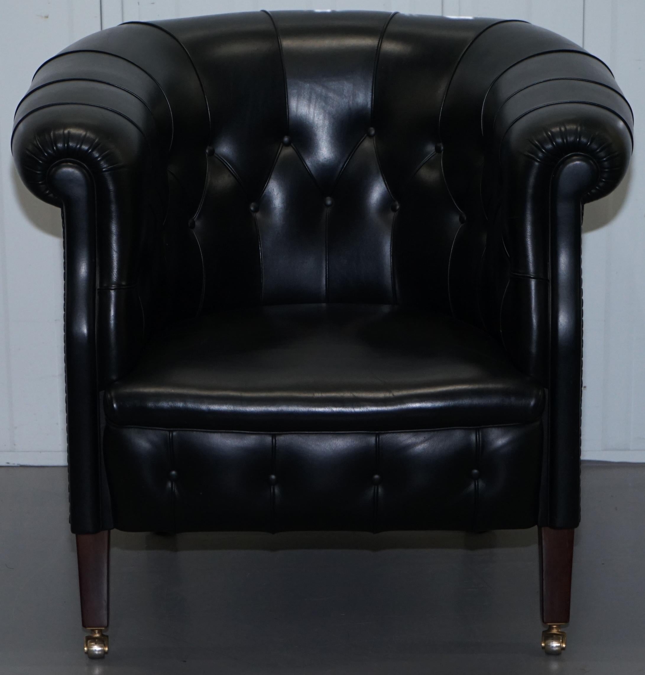 Poltrona Frau Renzo Frau Fumoir Tufted Leather Armchair Sofa Suite 5