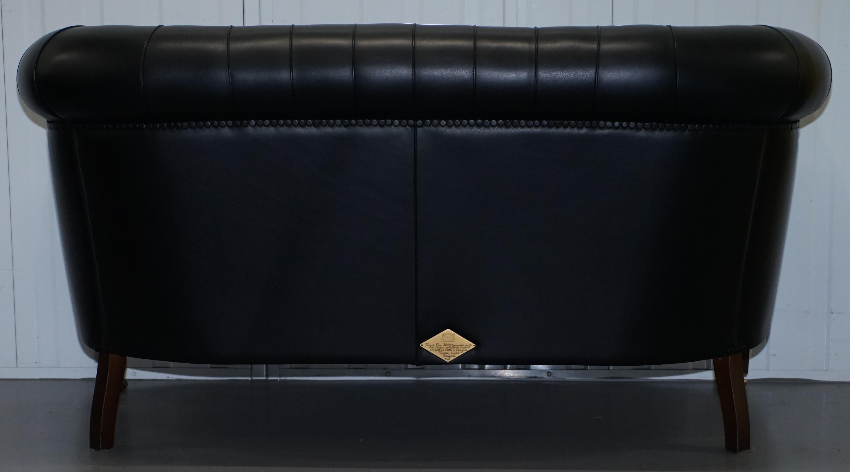 Poltrona Frau Renzo Frau Fumoir Tufted Leather Armchair Sofa Suite 12