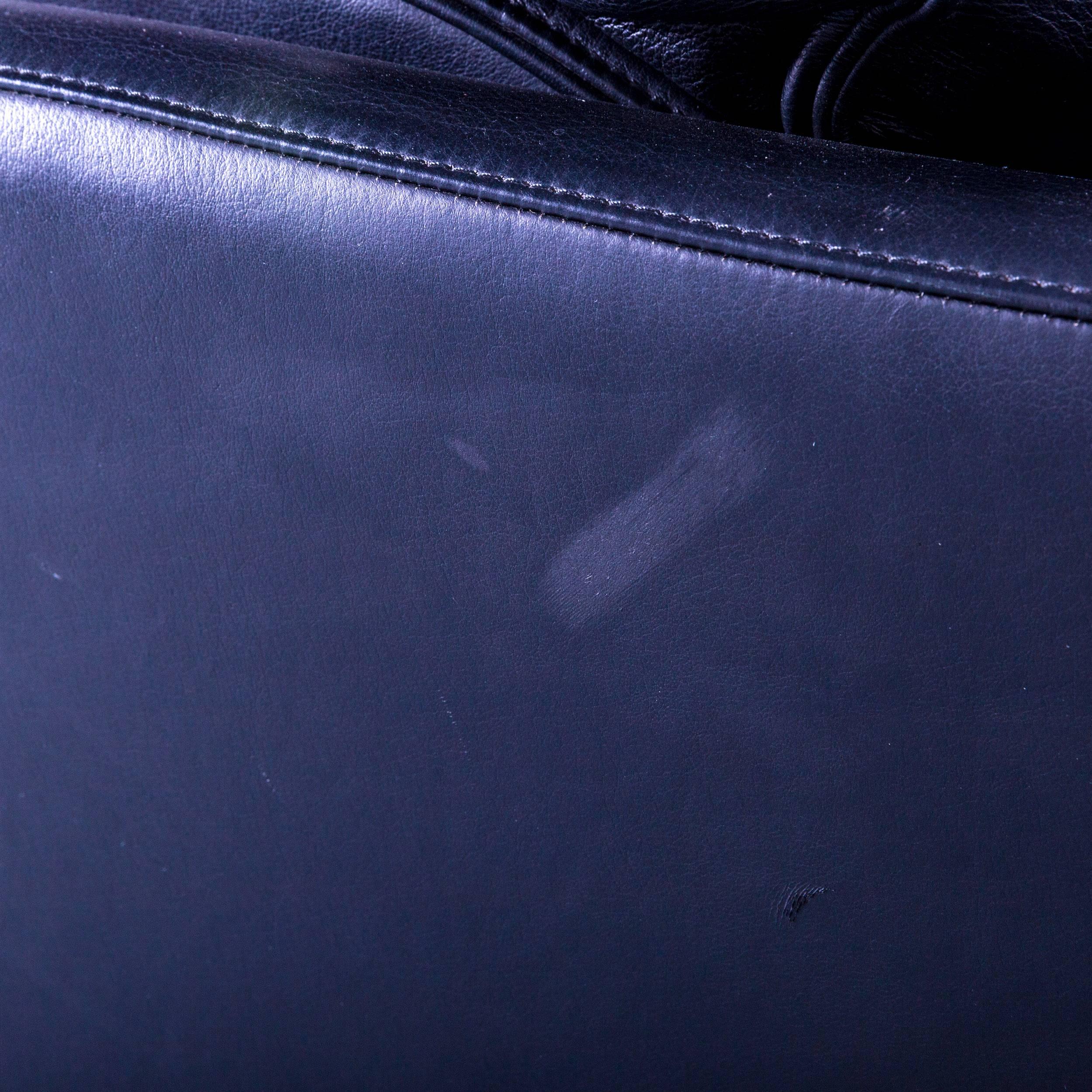 Poltrona Frau Fauteuil Socrate en cuir noir une place Bon état à Cologne, DE