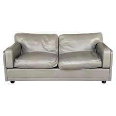Poltrona Frau Socrate Leather Sofa Down Pillows