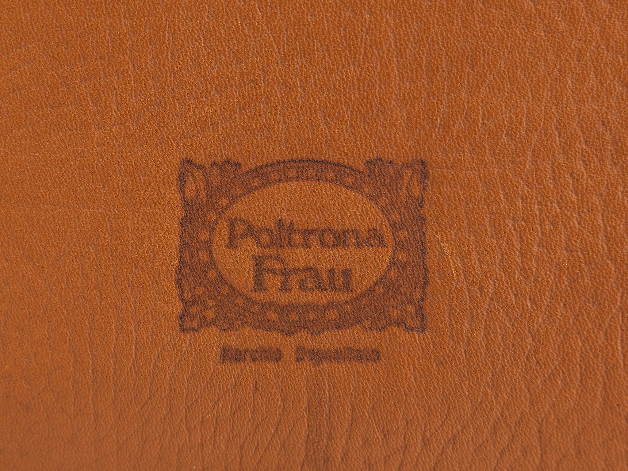 Poltrona Frau Sofa in Reddish Brown Leather 1