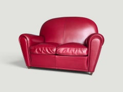 Poltrona Frau “Vanity Fair” Model 904 Leather Sofa, Italy, Numbered Edition