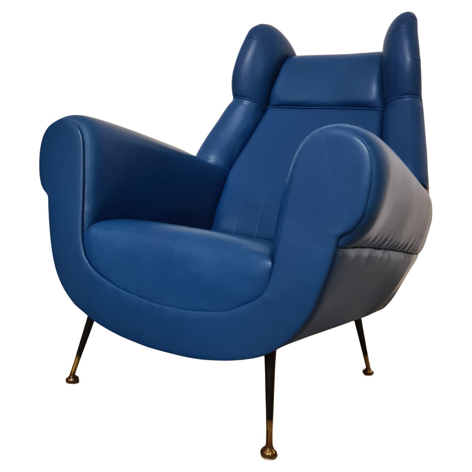 Gigi Radice armchair in fine Italian leather