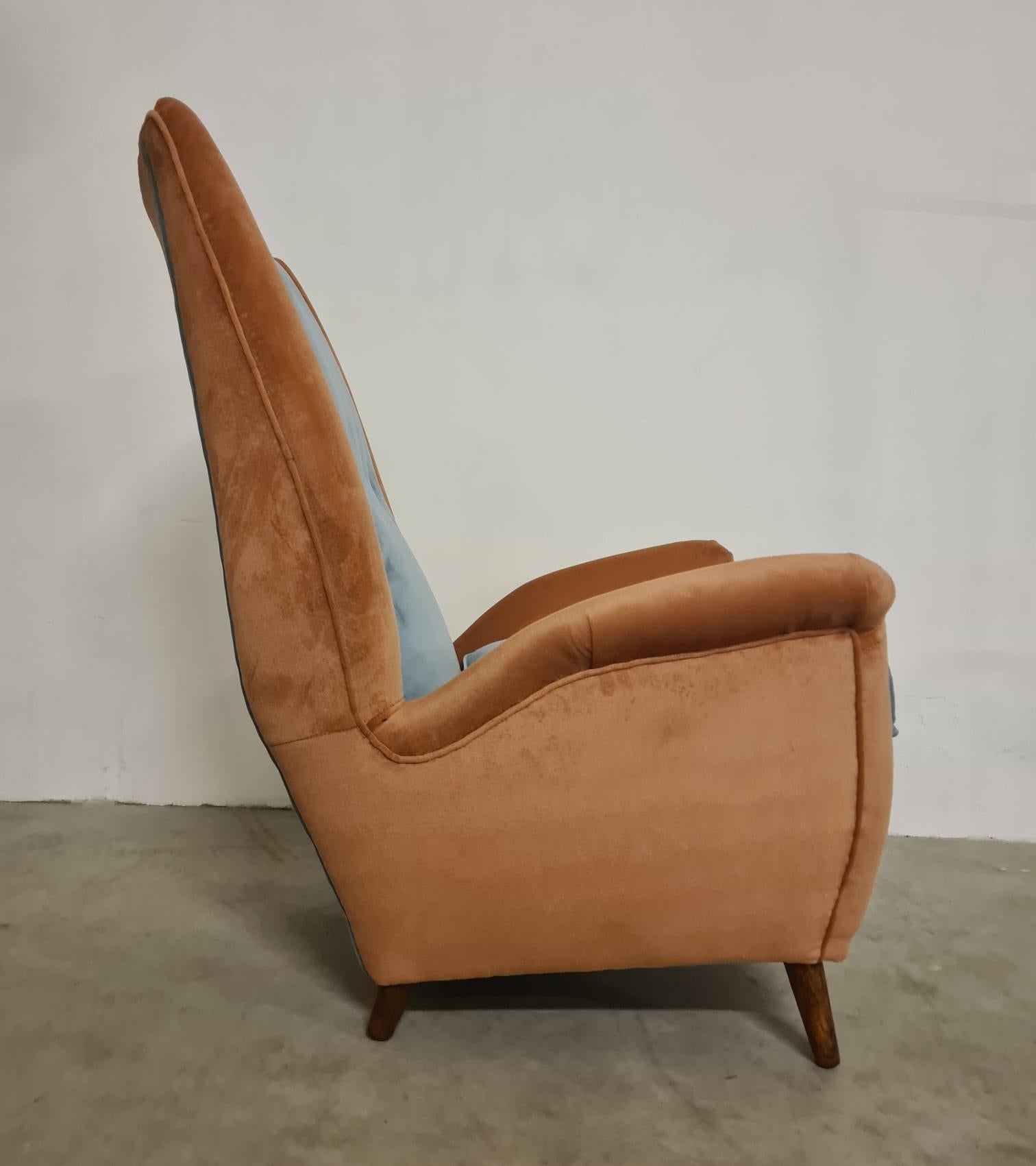 Sillón Gio Ponti para ISA bergamo Terciopelo en venta