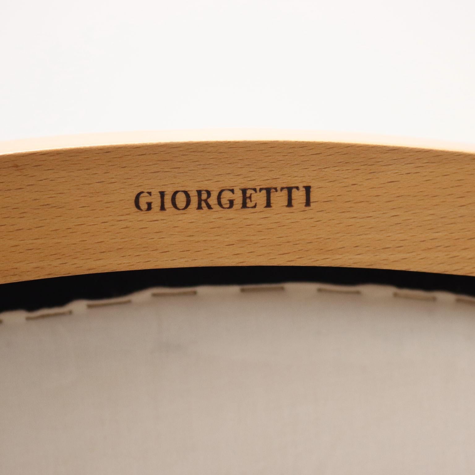 Poltrona Giorgetti degli Anni 80 in faggio in vendita 4