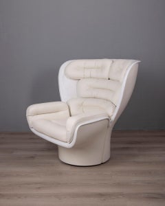 Poltrona girevole vintage anni 60 modello Elda design Joe Colombo per Comfort