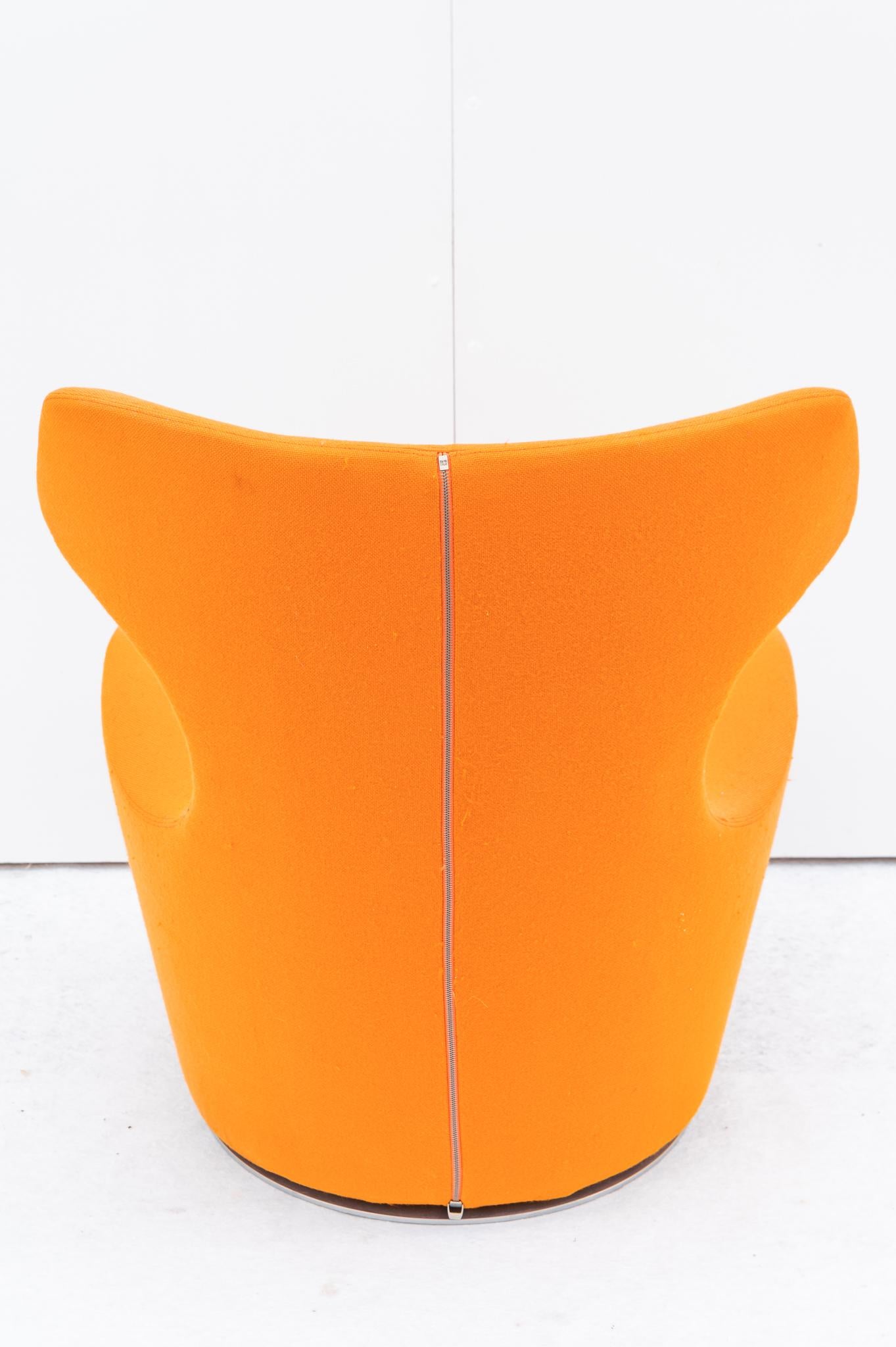 Large armchair with  papilio pouf by B&B Italia, 2009s In Good Condition In Bastia Umbra, IT