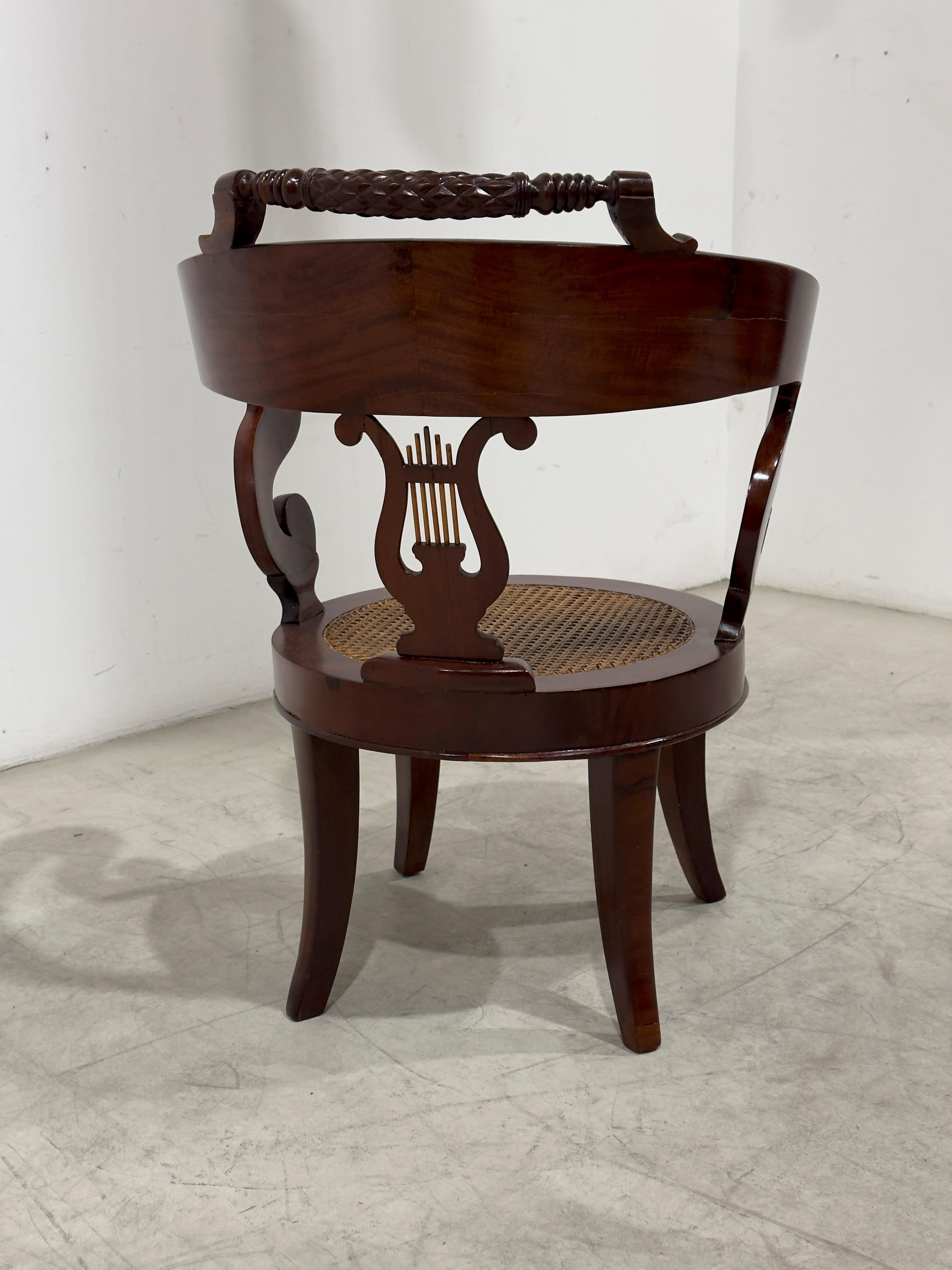 Empire armchair, French manufacture For Sale 1