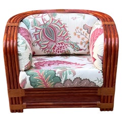 Bamboo and Rattan Armchair by Maugrion for Roche Bobois - France - 1980s