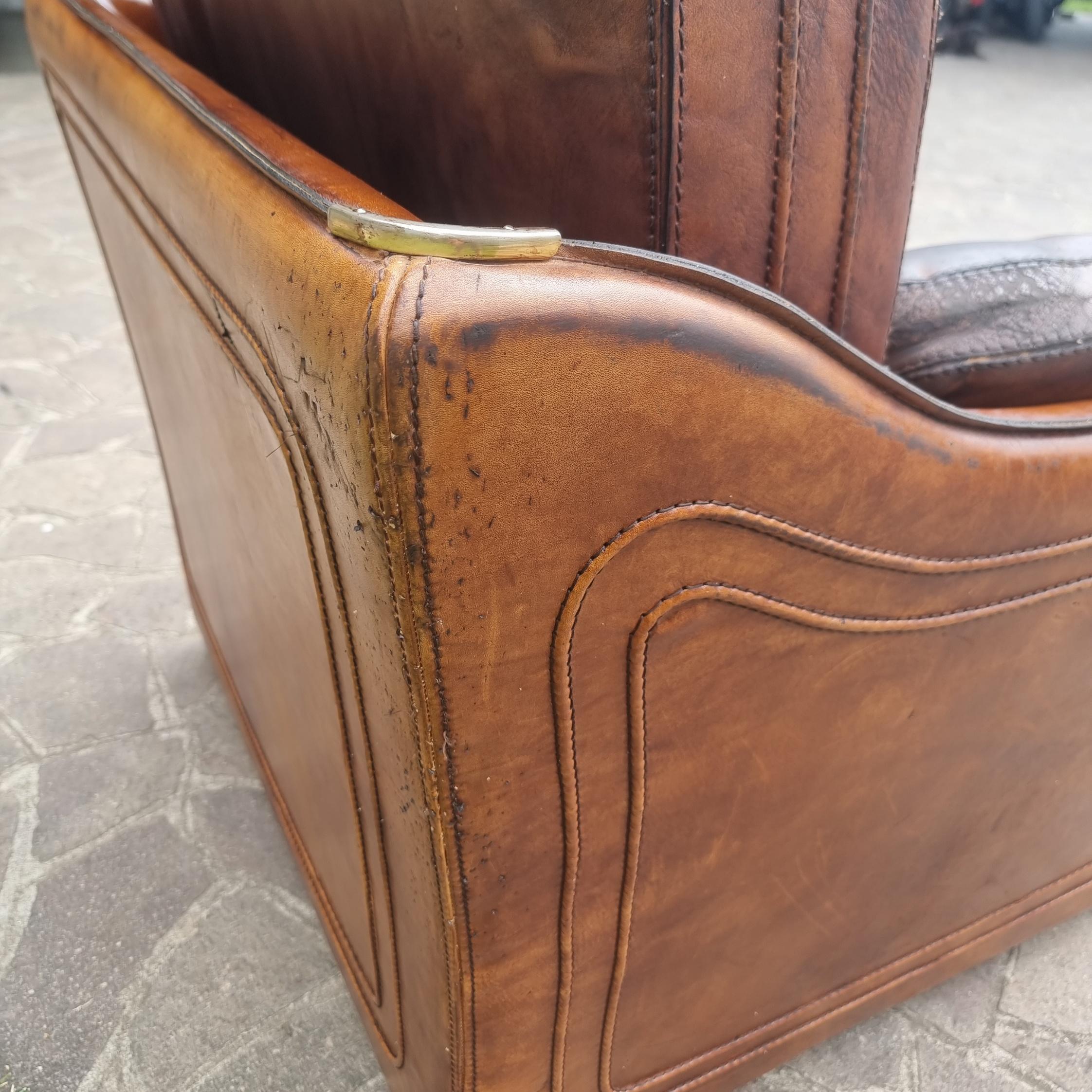 Roche Bobois Ledersessel für Hermès 70er/80er Jahre Vintage im Angebot 4