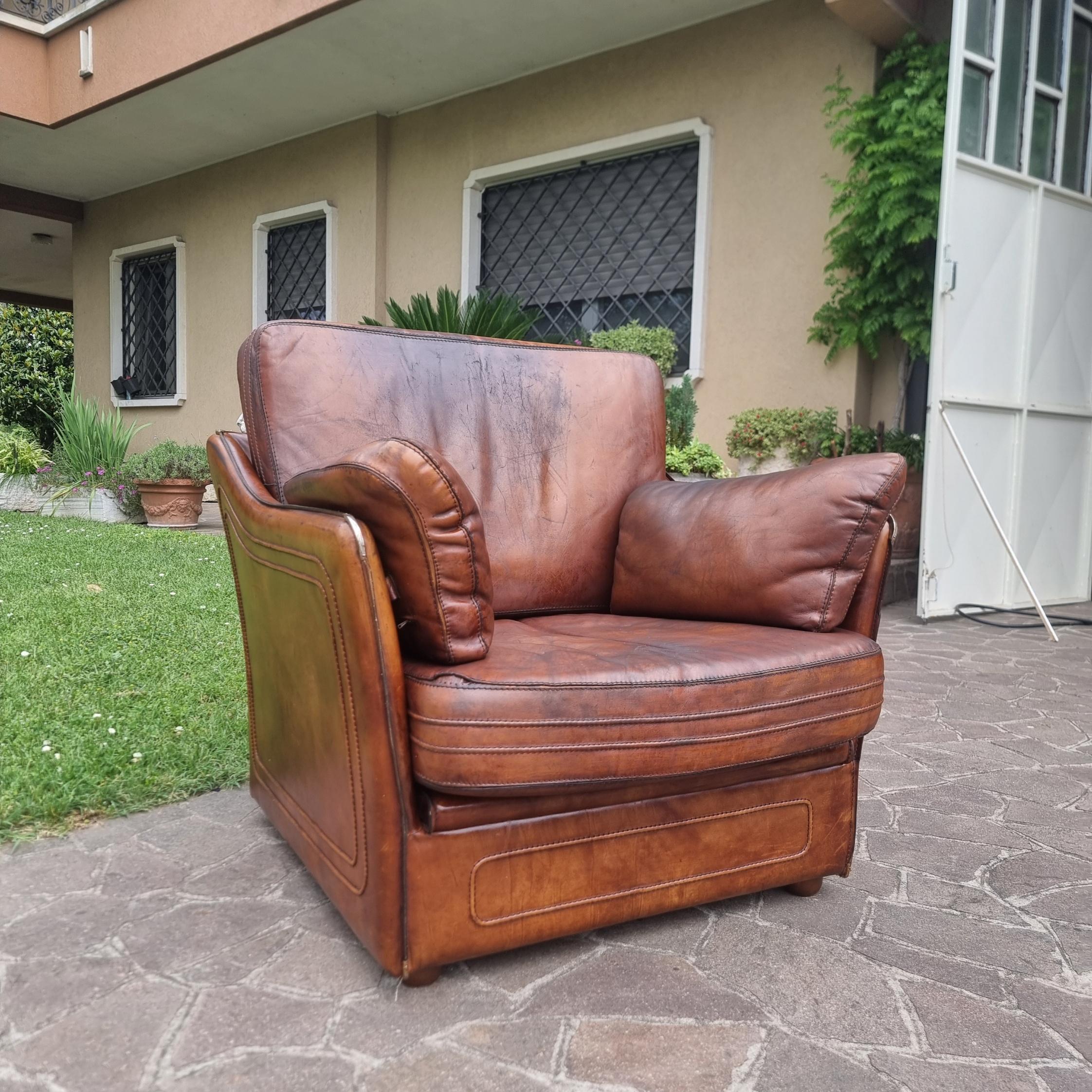 Roche Bobois Ledersessel für Hermès 70er/80er Jahre Vintage (Late 20th Century) im Angebot
