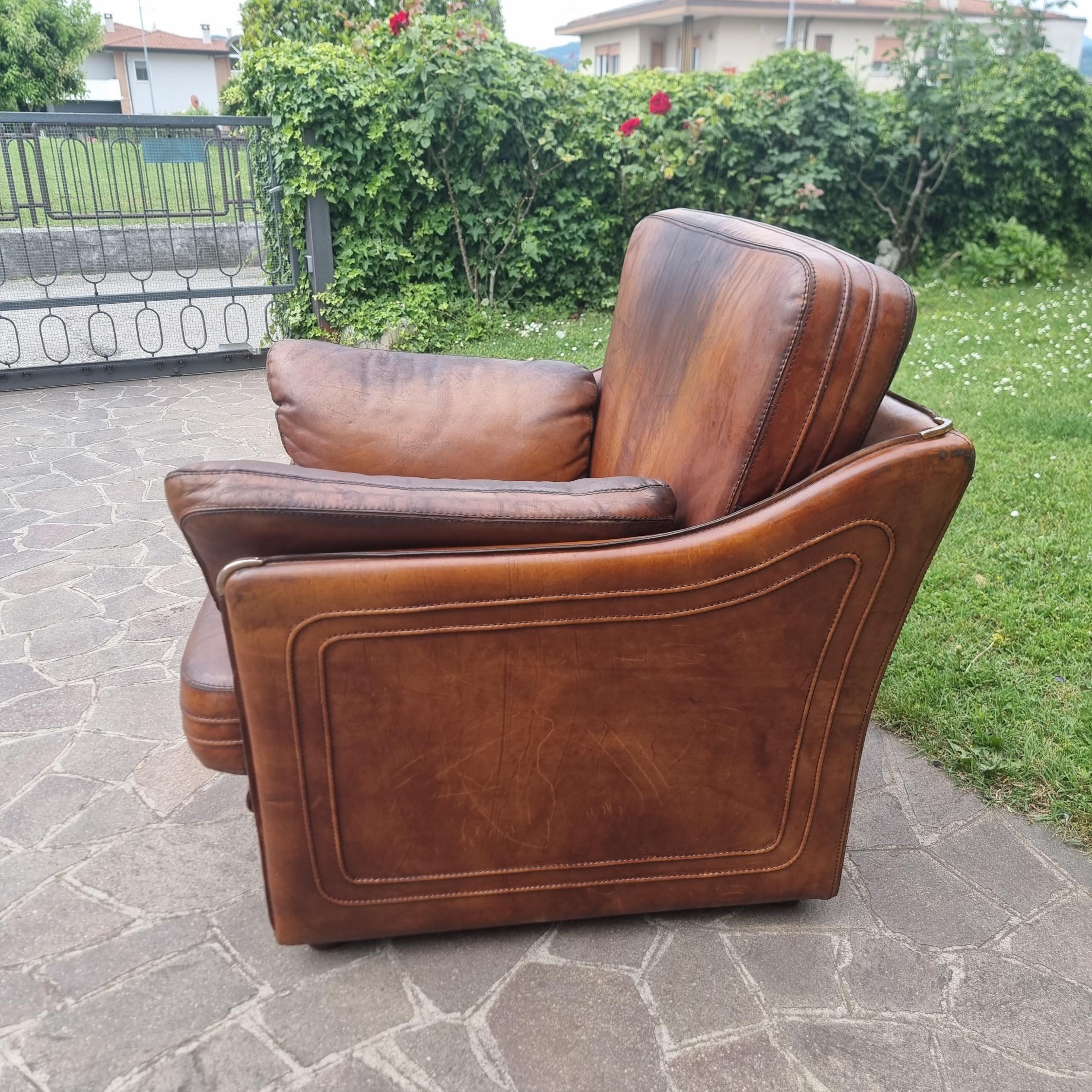 Roche Bobois Ledersessel für Hermès 70er/80er Jahre Vintage im Angebot 2